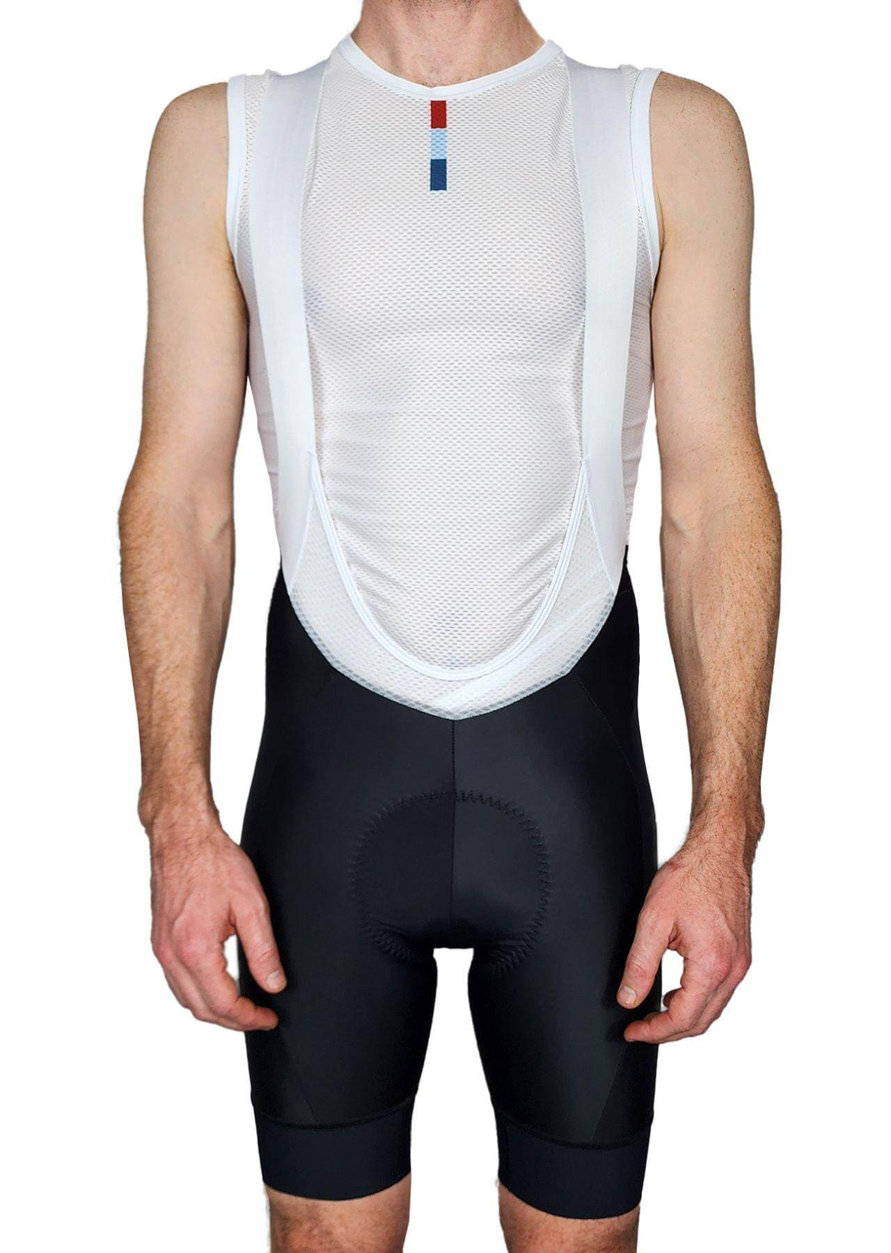 Men's Elite Performance Cycling Bibs - Premium Italian Fabric Black