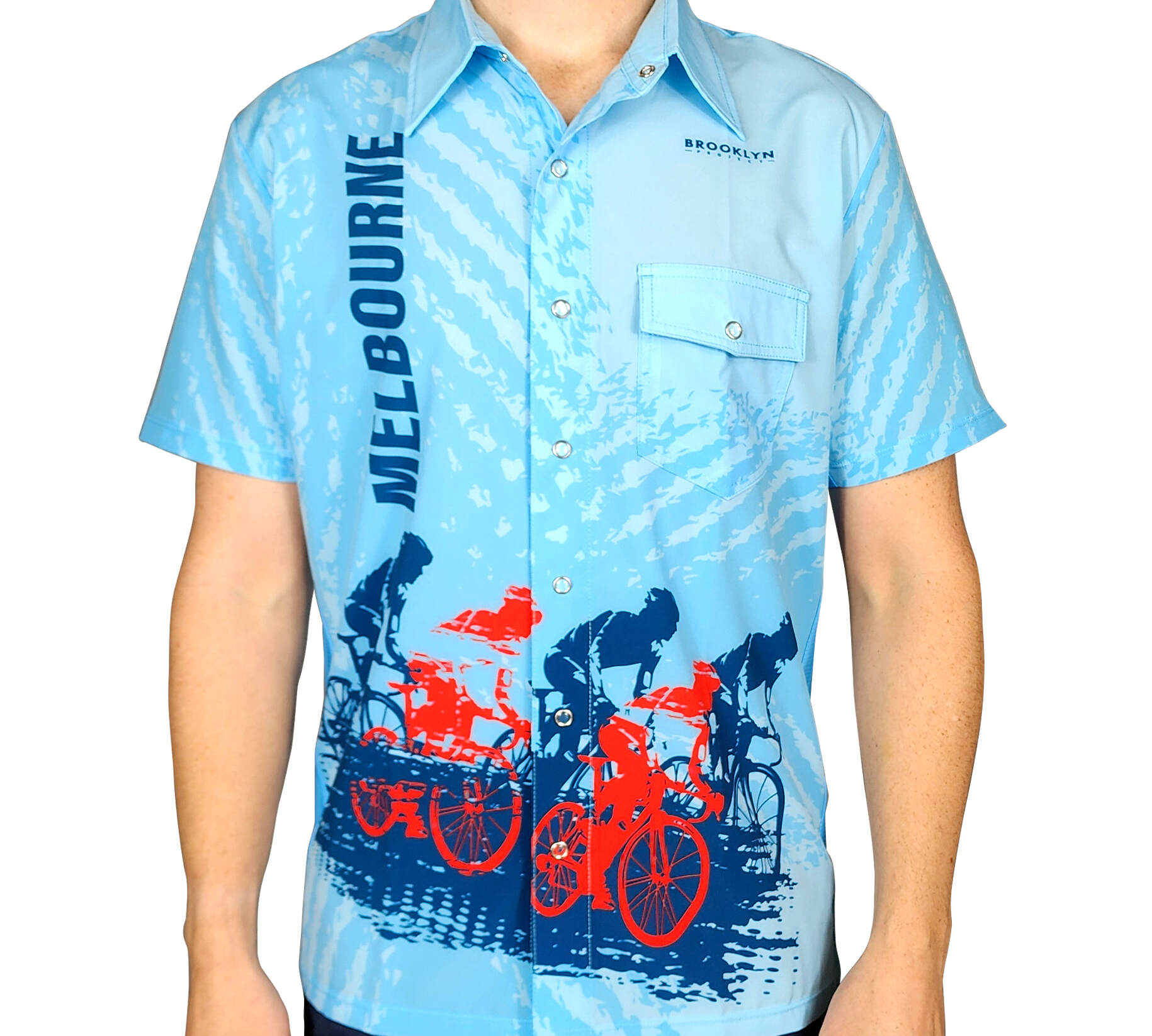 Men's Tropical Print Resort Shirt - Short Sleeve Melbourne Button-Down 