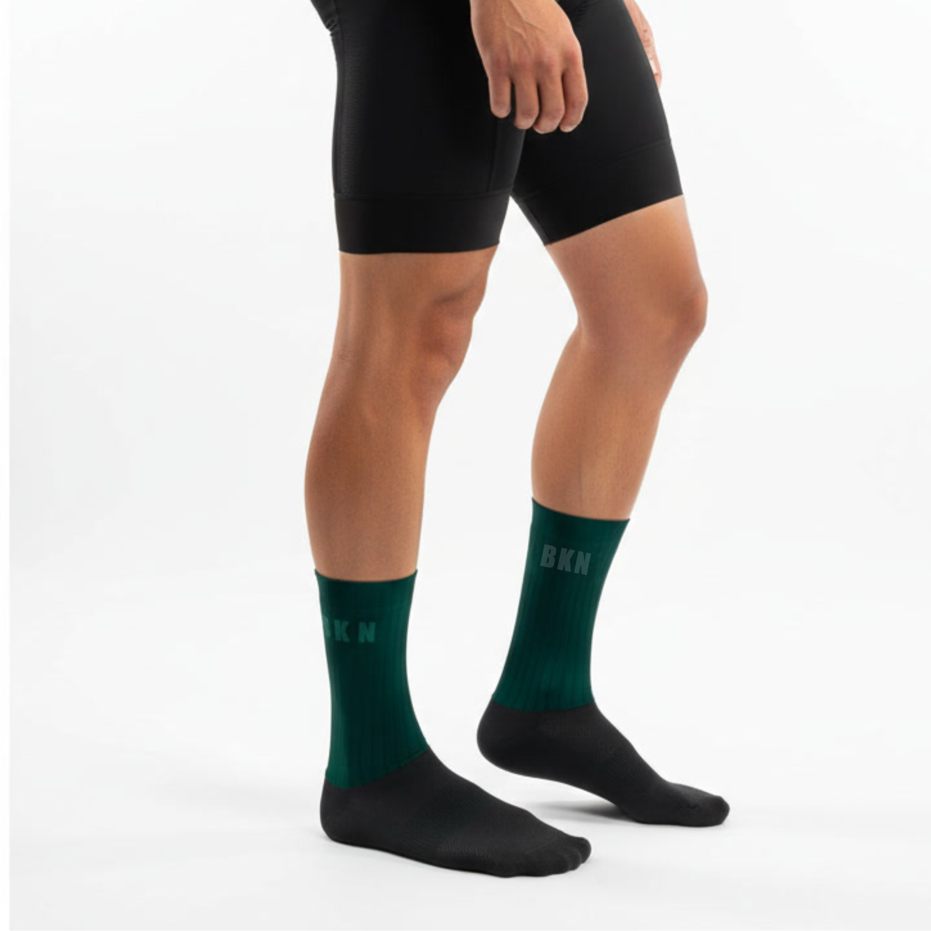 Pro Aero Cycling Socks - Hunter Green, High Cuff 16cm