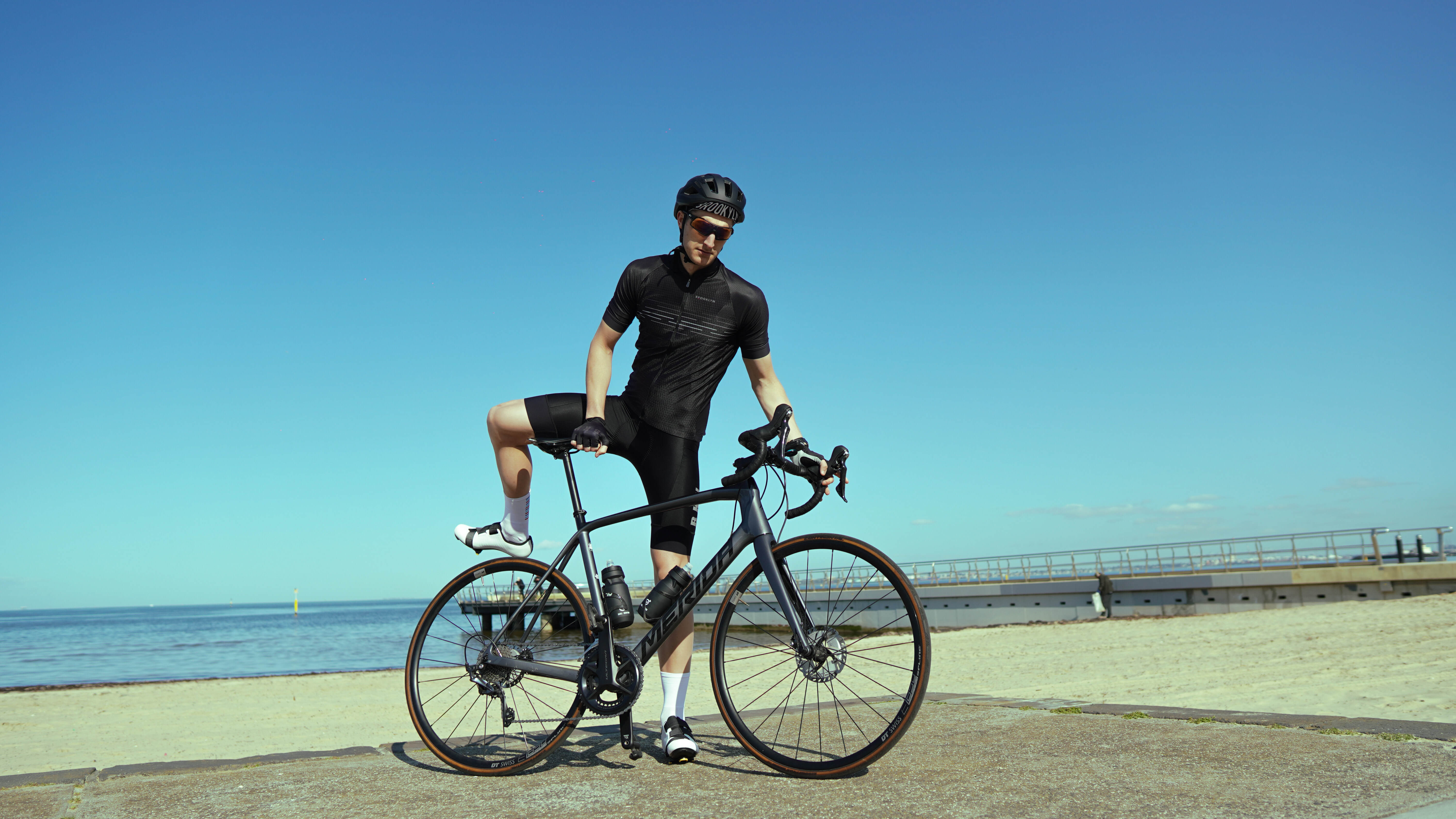 Men's Pro Cycling Jersey - Pinstripe Black | Lightweight Performance