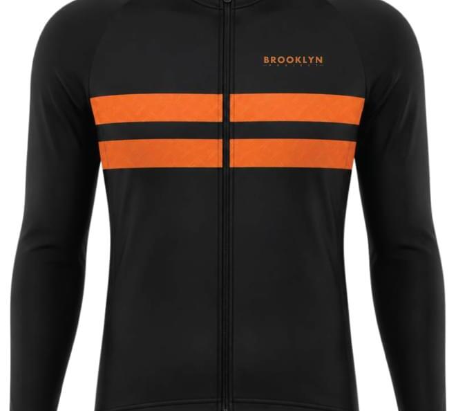 Men's Pro Thermal Cycling Jacket - Orange, Windproof