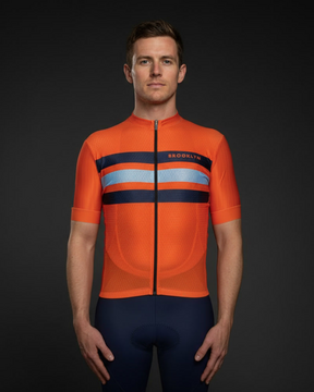 Men's Pro Cycling Jersey - Maximus Orange | Lightweight Performance