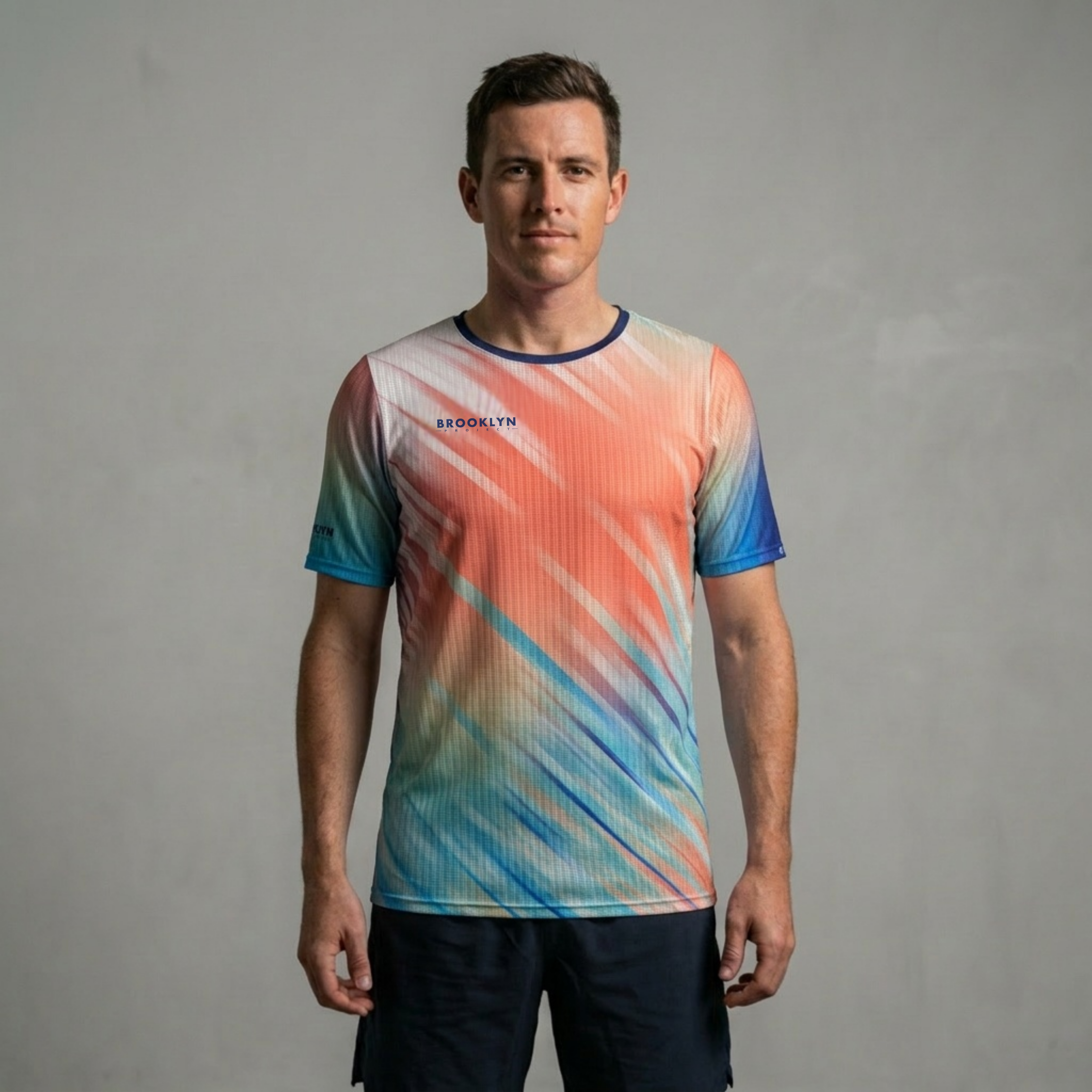 Men's Elite Lightweight Run T-Shirt - Breathable Technical Tee, Multi-Colour
