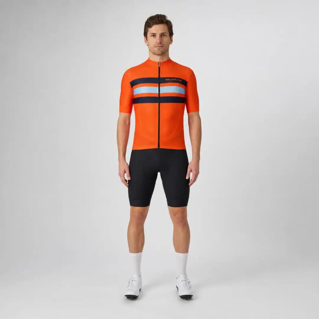 Men's Pro Cycling Jersey - Maximus Orange | Lightweight Performance