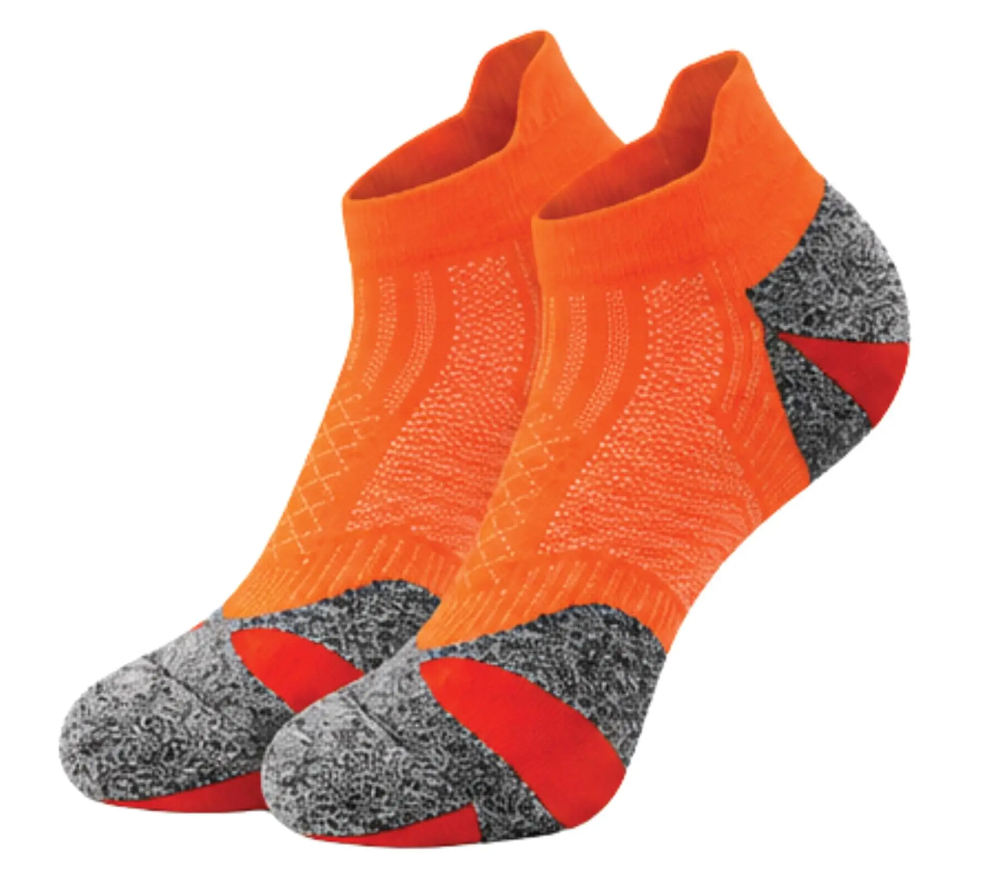 coolmax-running-socks-orange-ankle-length