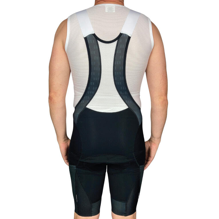 Men's Pro Maximus Cargo Cycling Bib Shorts – Black, Long Distance Padded Chamois, Italian Fabric