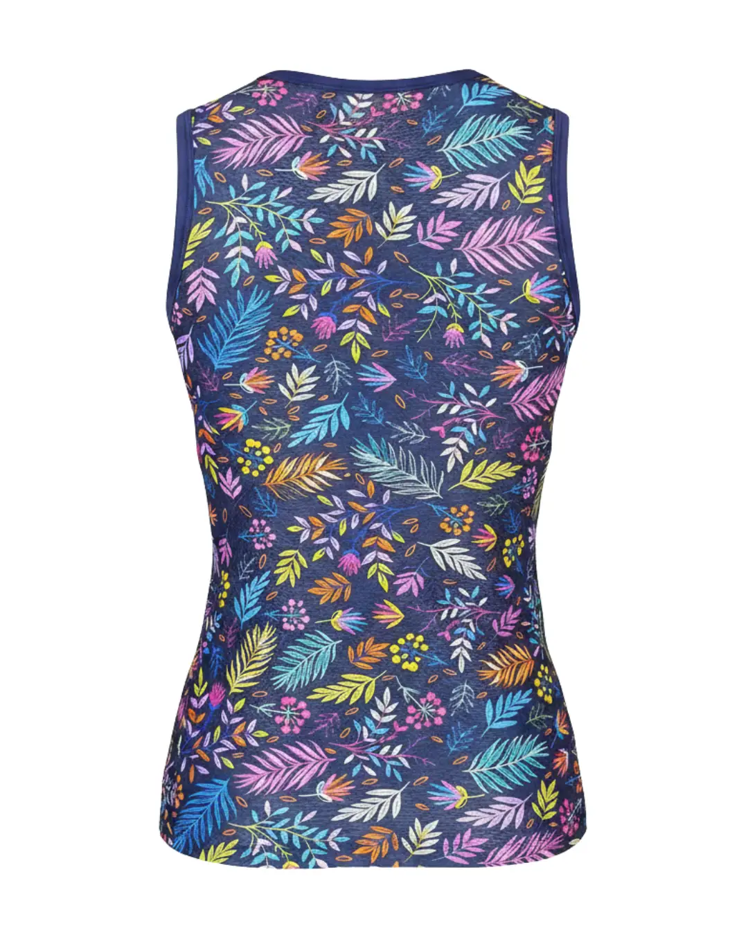 Women's Pro Mesh Undershirt – Breathable Navy Floral Base Layer