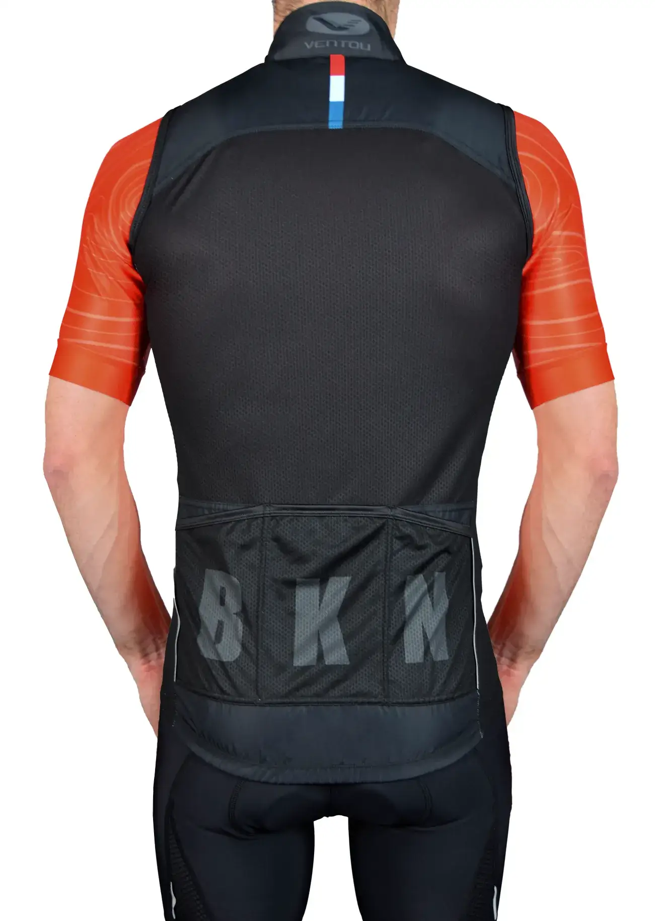 Men's Pro Water-Resistant Cycling Vest Gilet - Black, Windproof