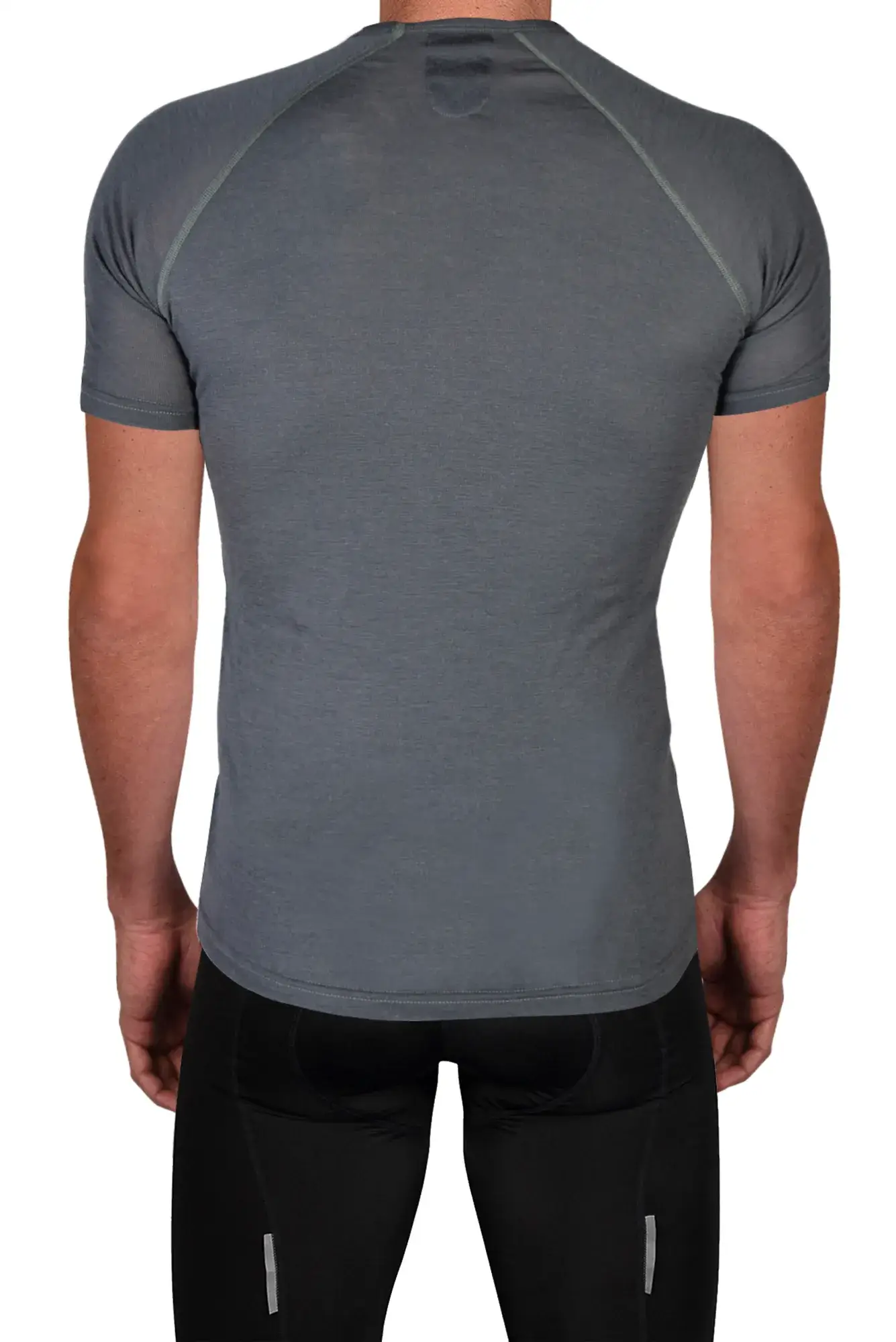 Merino Wool Cycling Undershirt Sleeved Grey