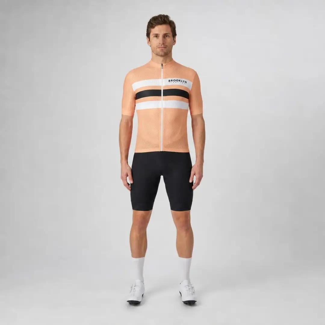 Men's Pro Cycling Jersey - Maximus Peach | Lightweight Performance