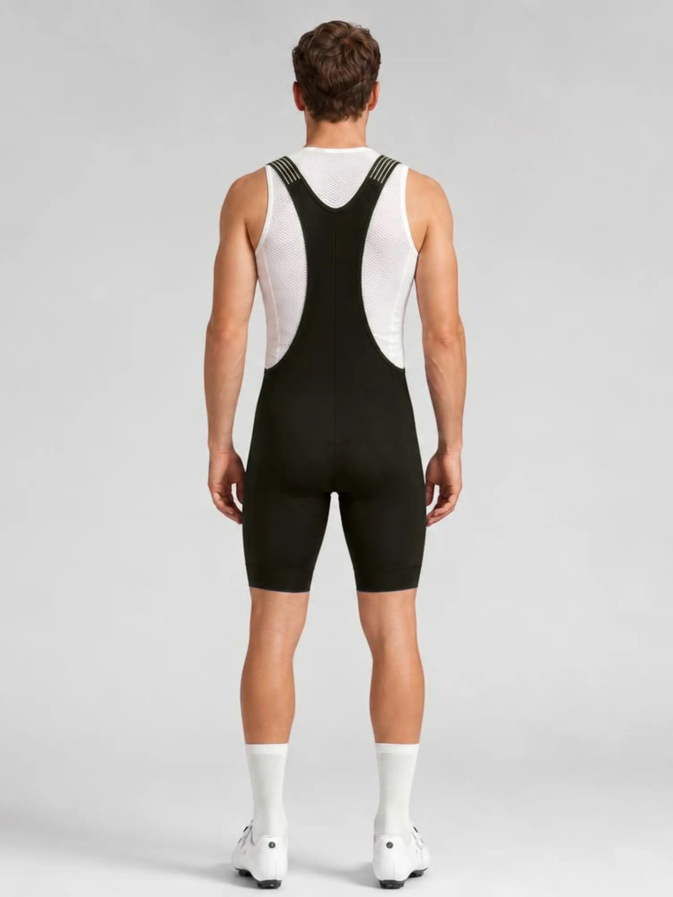 Men’s Core Cycling Bib Shorts - High-Density Chamois Padding, Compression Black