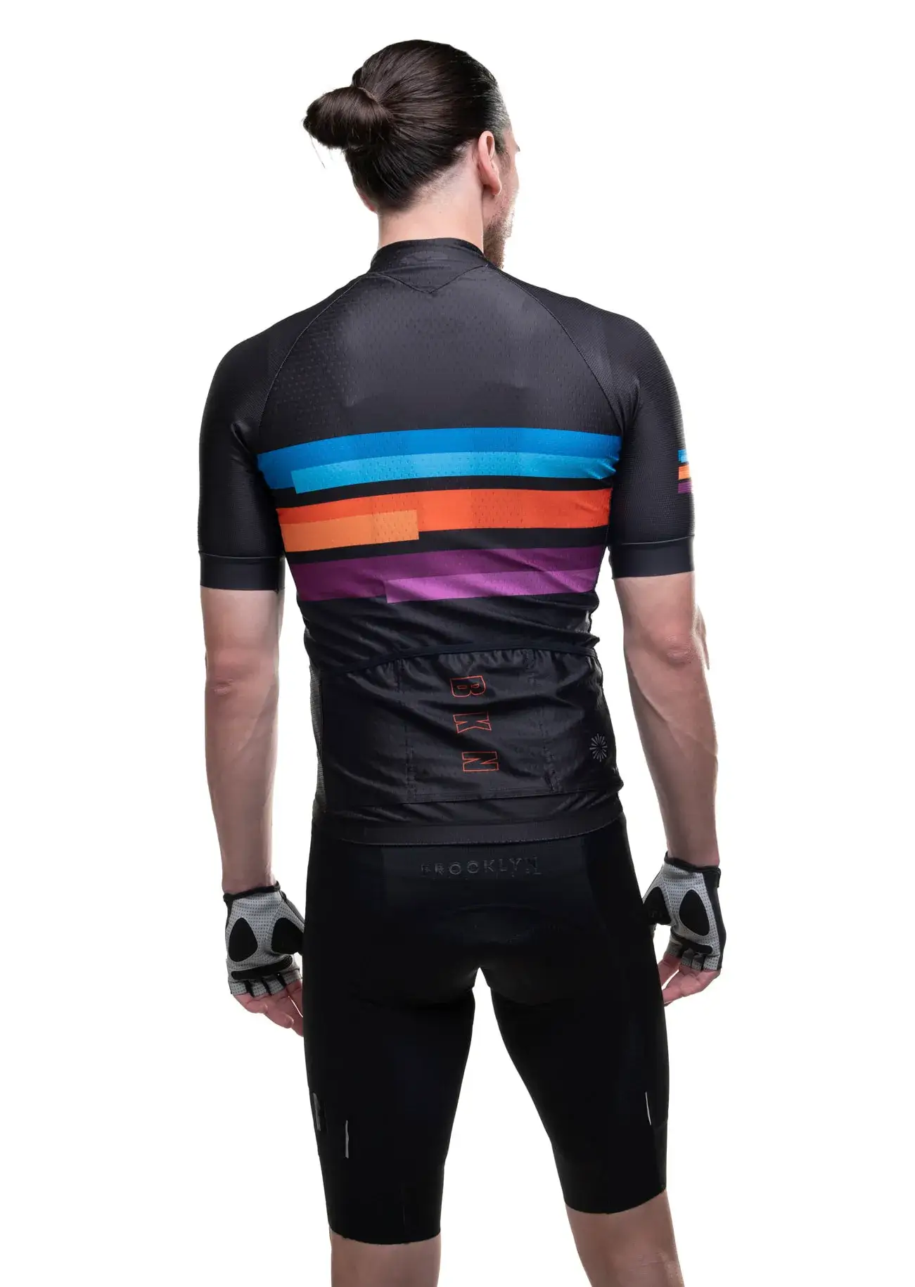 Men's Pro Cycling Jersey - Blocks Black Ice | Lightweight Performance
