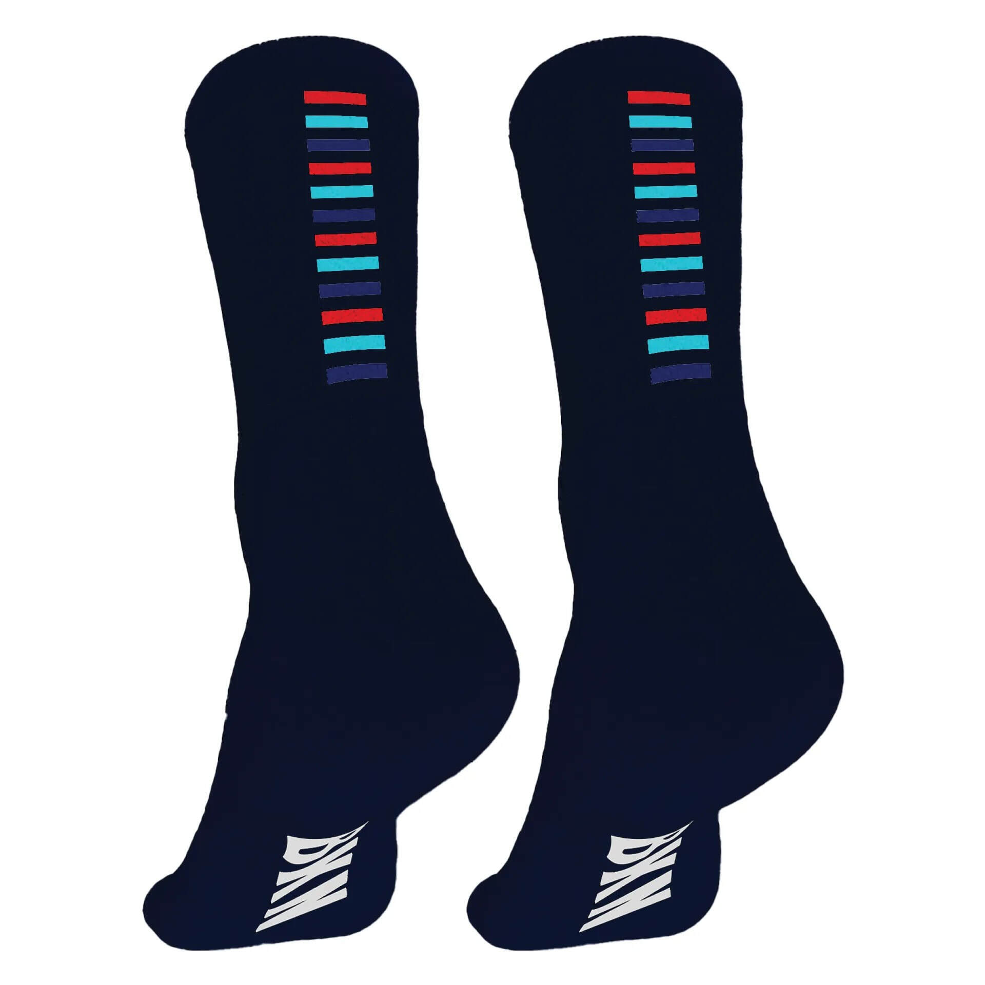 Pro Cycling Socks – Navy, Woven, 14cm cuff, Moisture-Wicking Fabric
