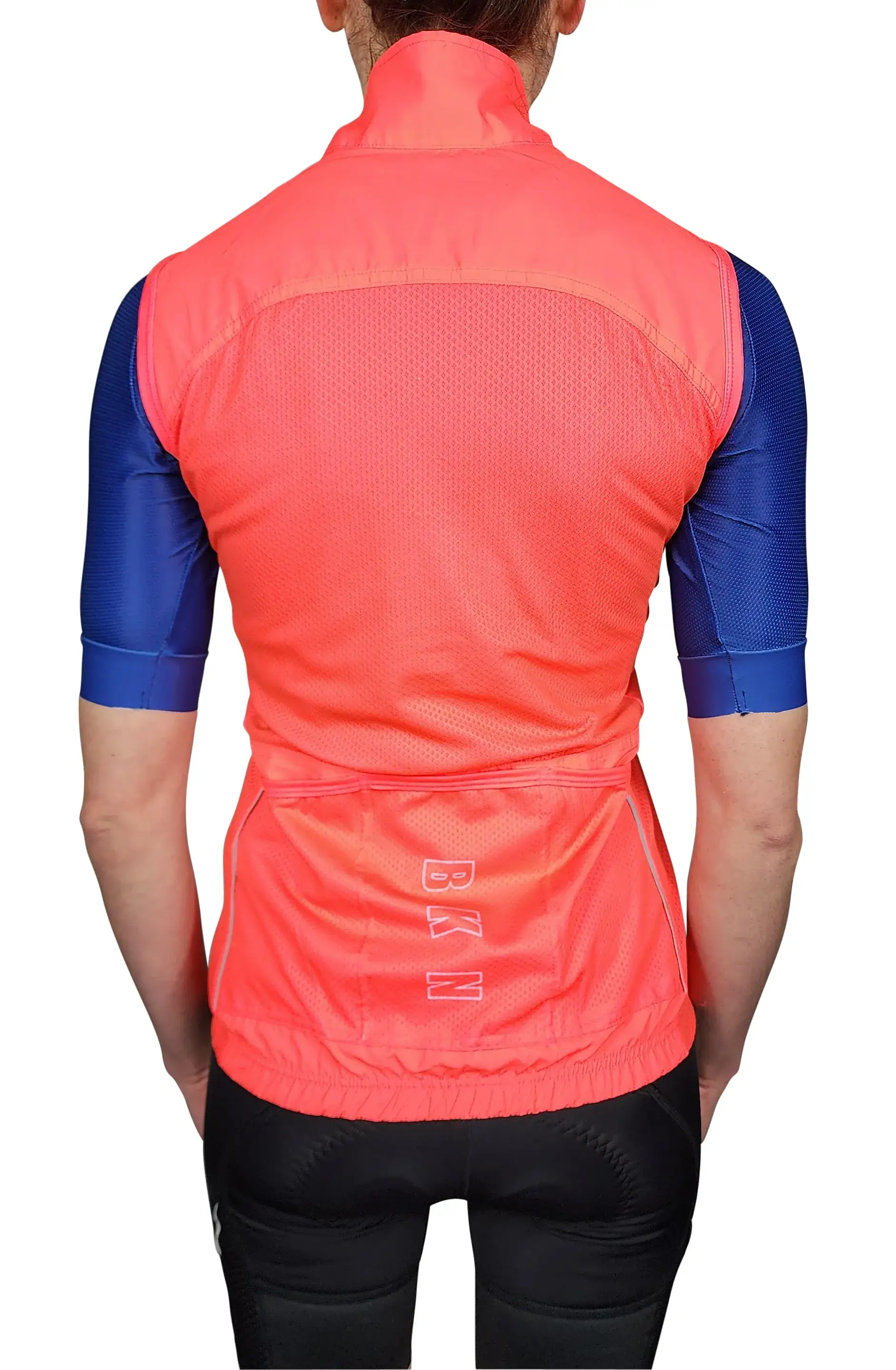 Women's Pro Water-Resistant Cycling Vest Gilet - Orange, Windproof