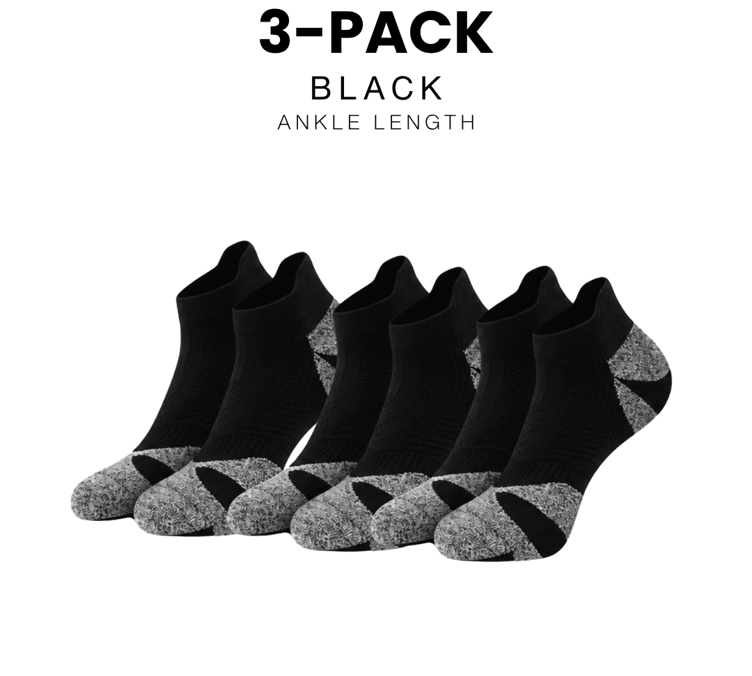 coolmax-running-socks-black-ankle-length-3-pack