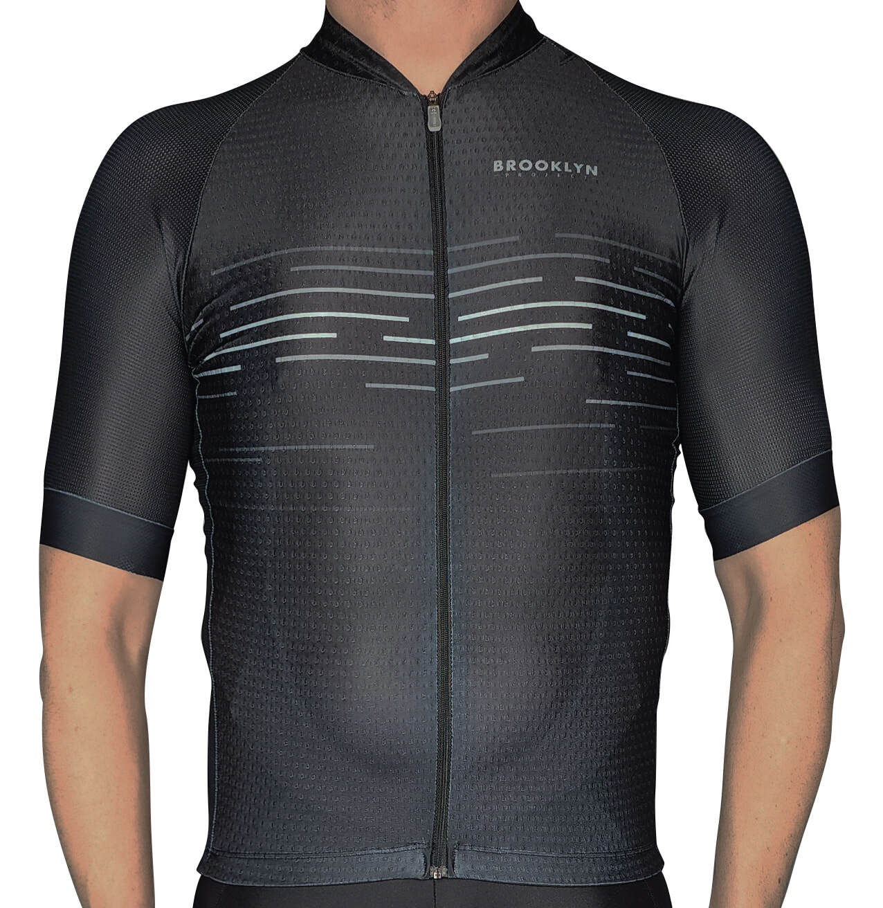 Men's Pro Cycling Jersey - Pinstripe Black | Lightweight Performance