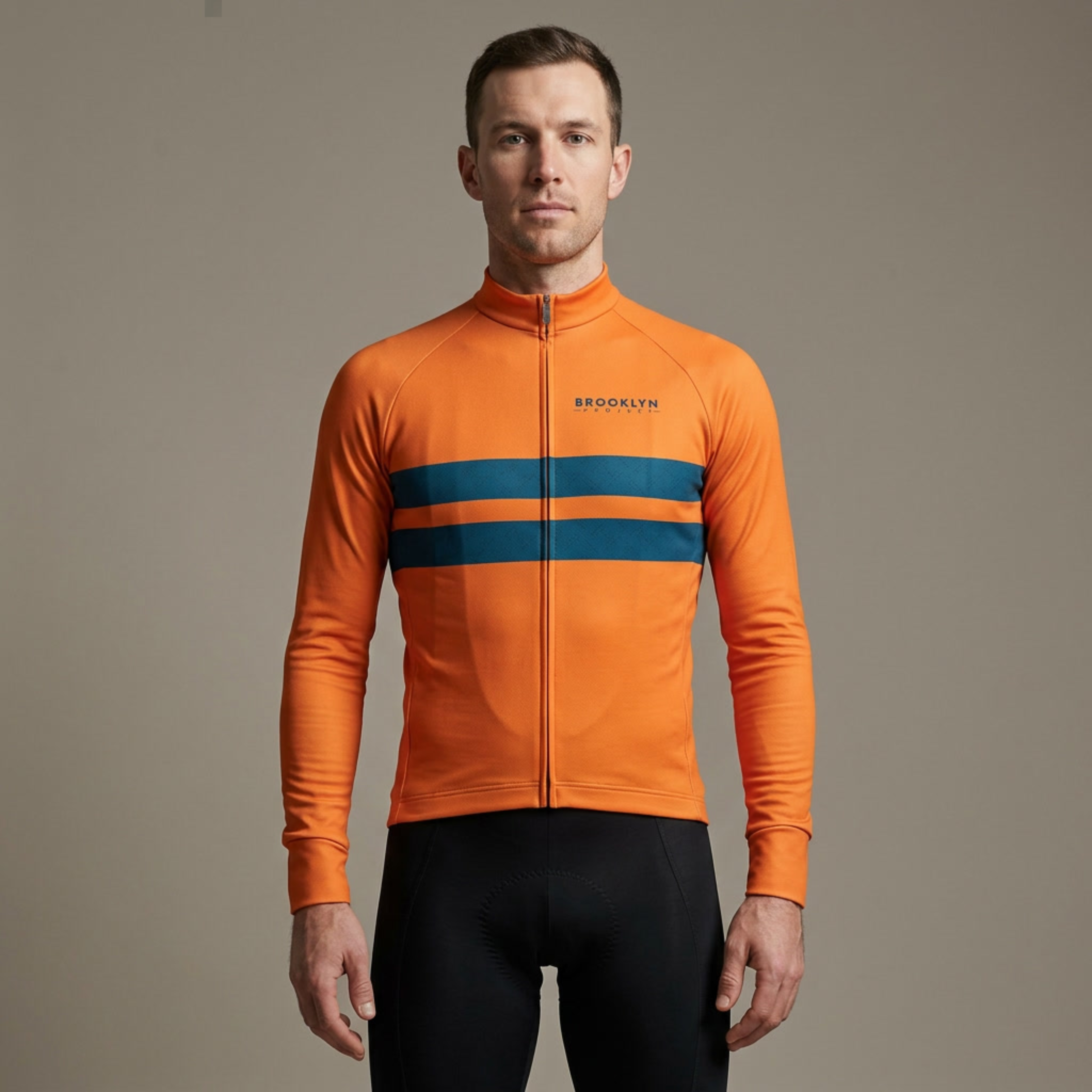 Men's Pro Thermal Cycling Jacket - Orange, Windproof