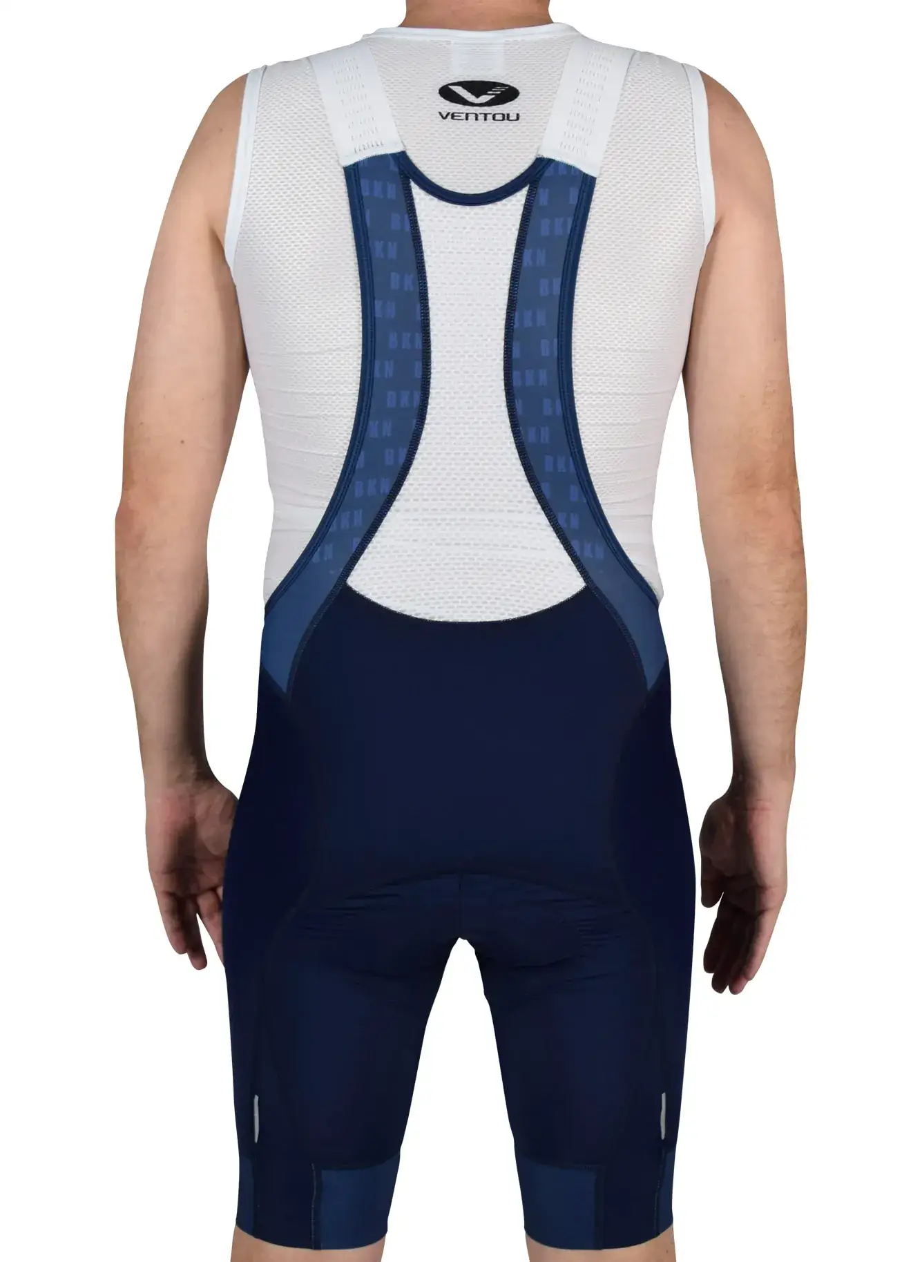 Men’s Pro Cycling Bib Shorts - High-Density Chamois Padding, Compression Navy