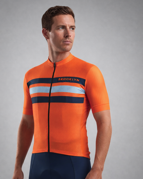 Men's Pro Cycling Jersey - Maximus Orange | Lightweight Performance