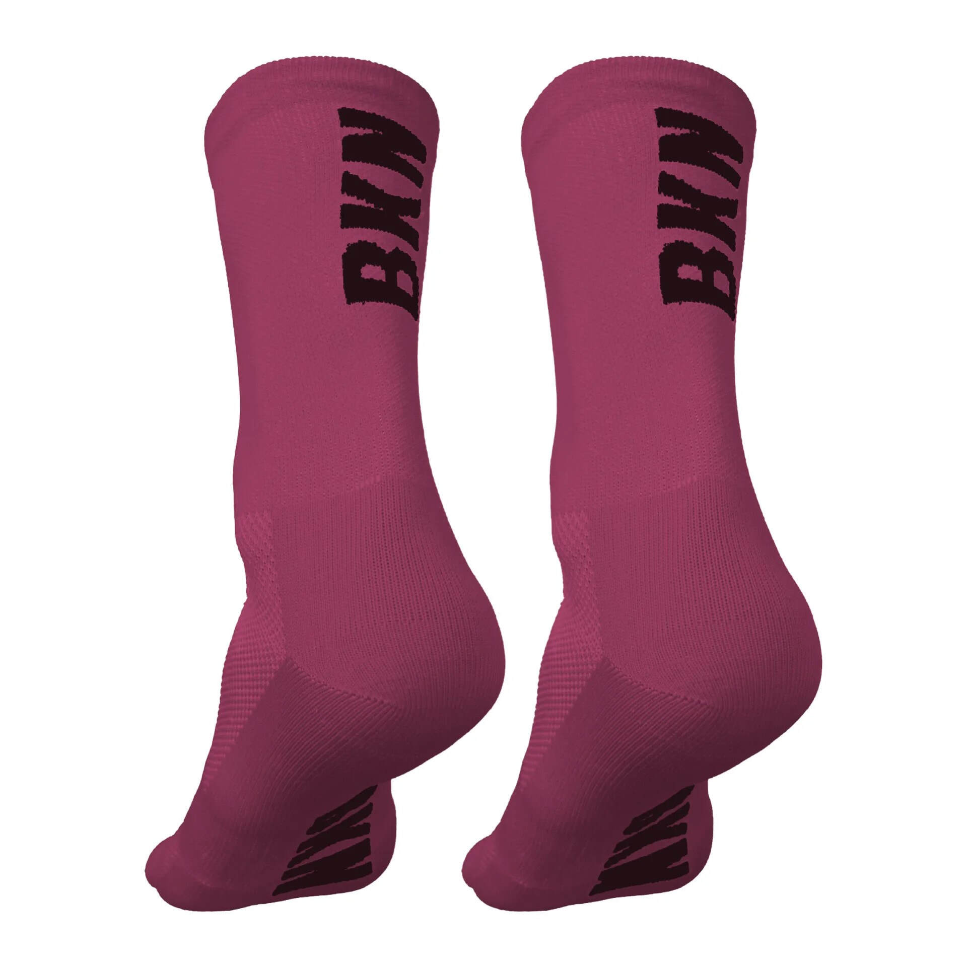 Pro Cycling Socks – Pink, Woven, 14cm cuff, Moisture-Wicking Fabric