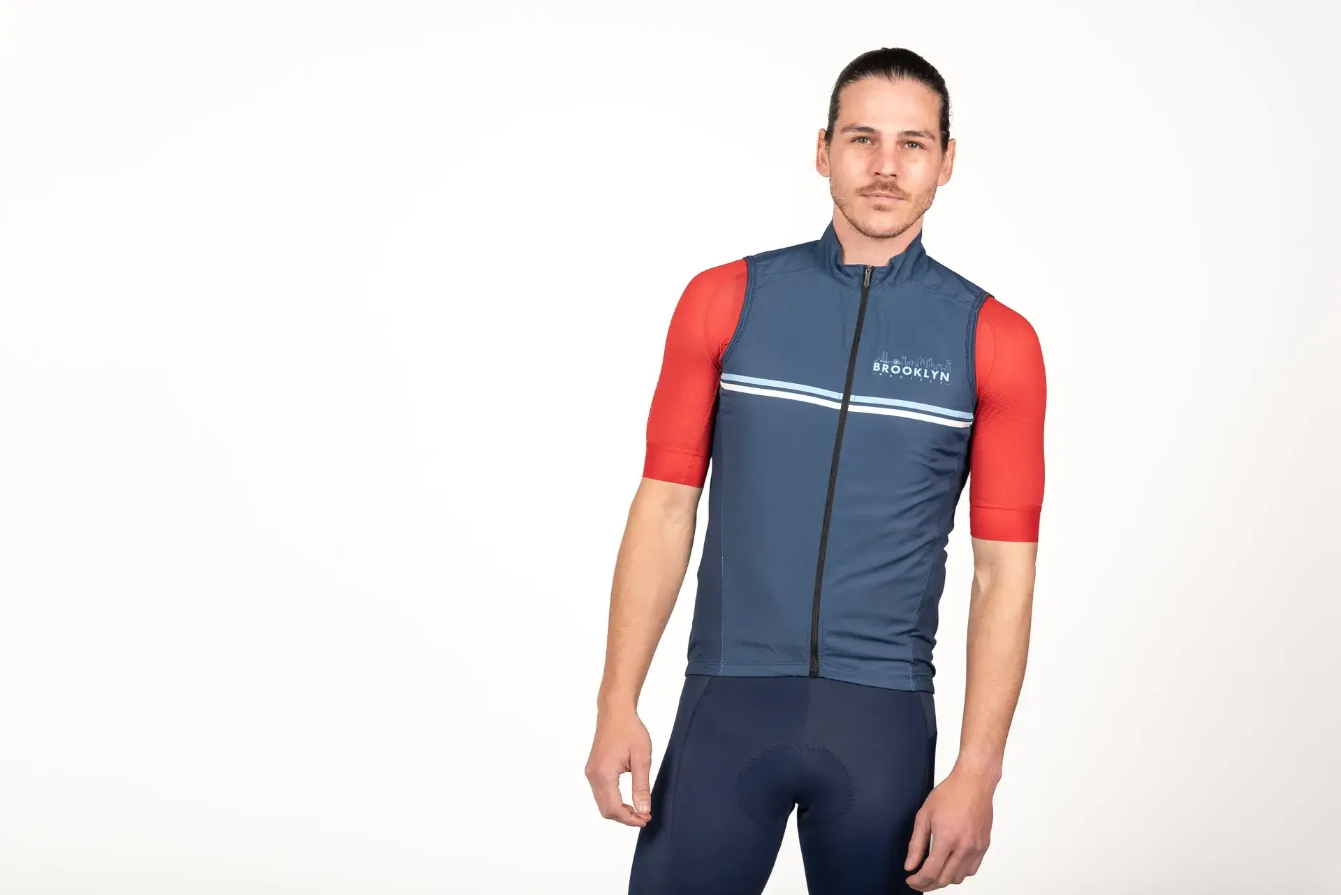 Men's Pro Water-Resistant Cycling Vest Gilet - Navy, Windproof