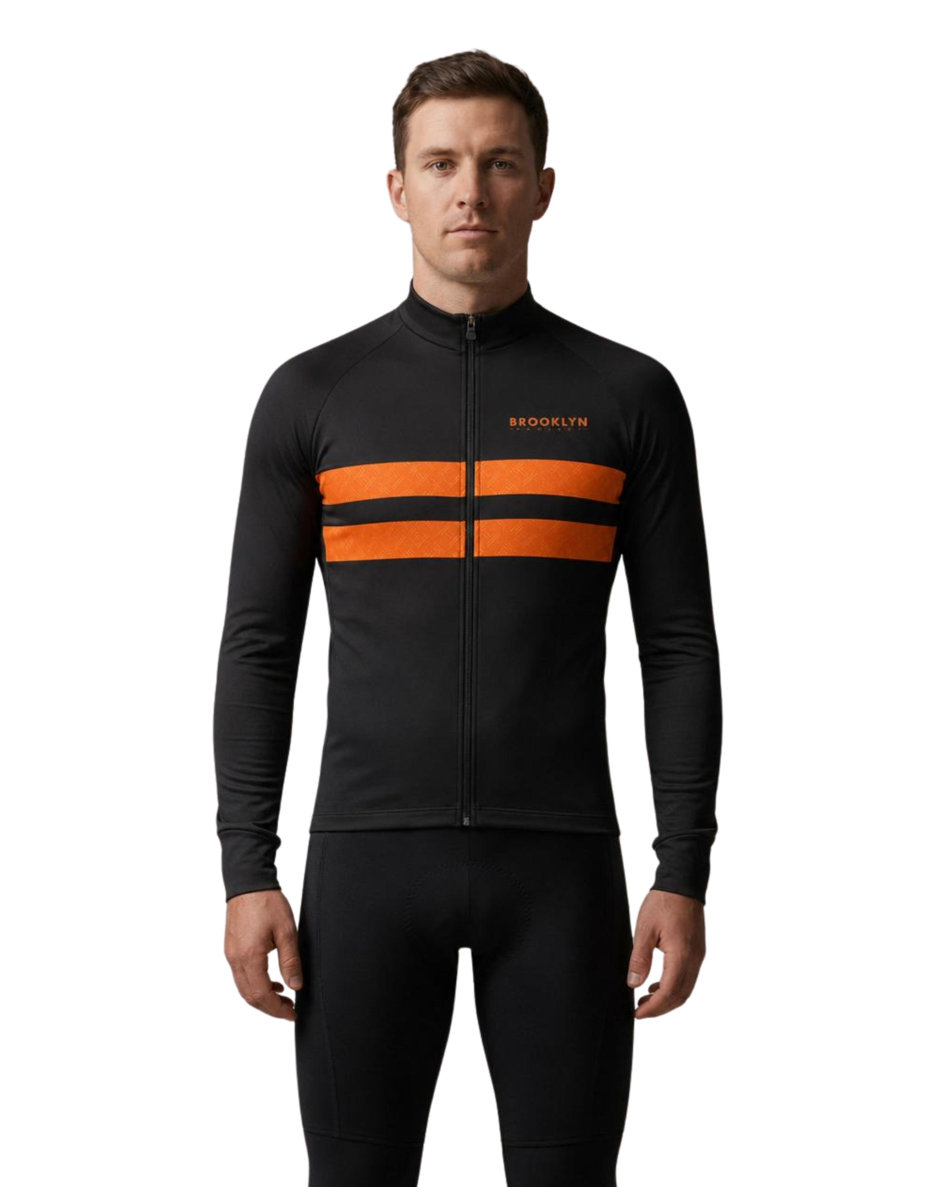 Men's Pro Thermal Cycling Jacket - Orange, Windproof