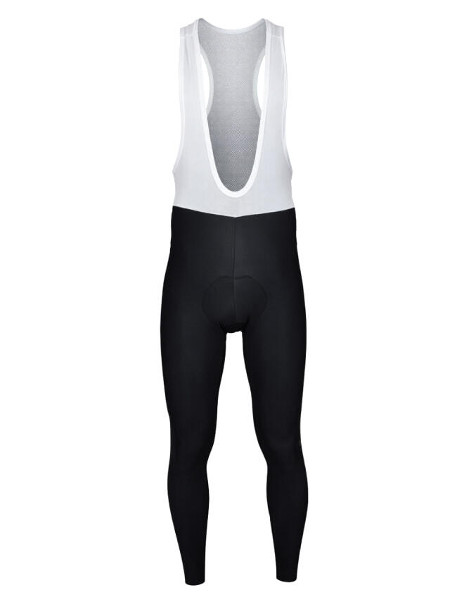Men's Thermal Cycling Bib Tights – Winter Fleece Lined, Black