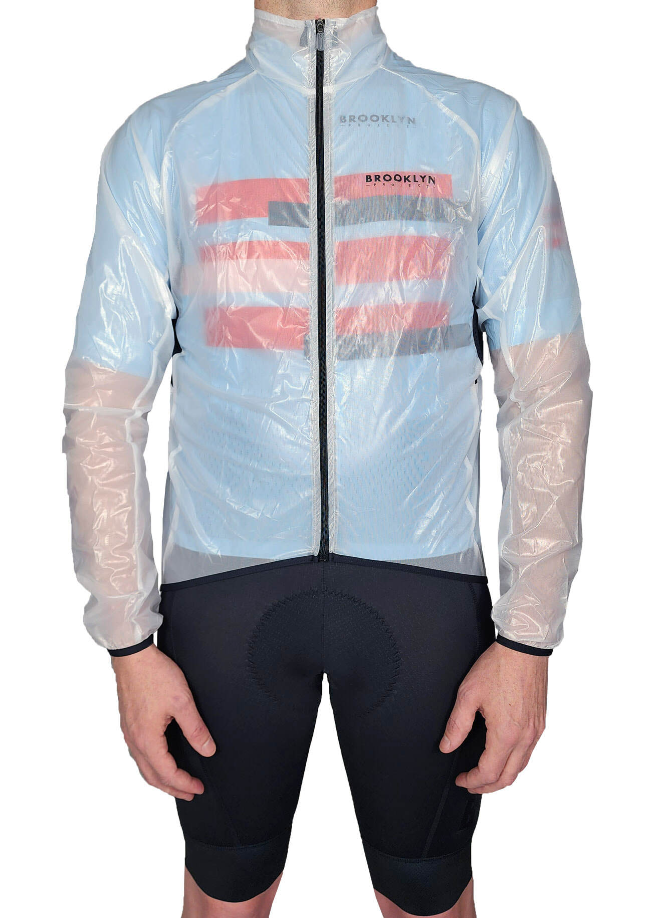 Men's Pro Clear Waterproof Fabric Cycling Jacket - Lightweight & Breathable