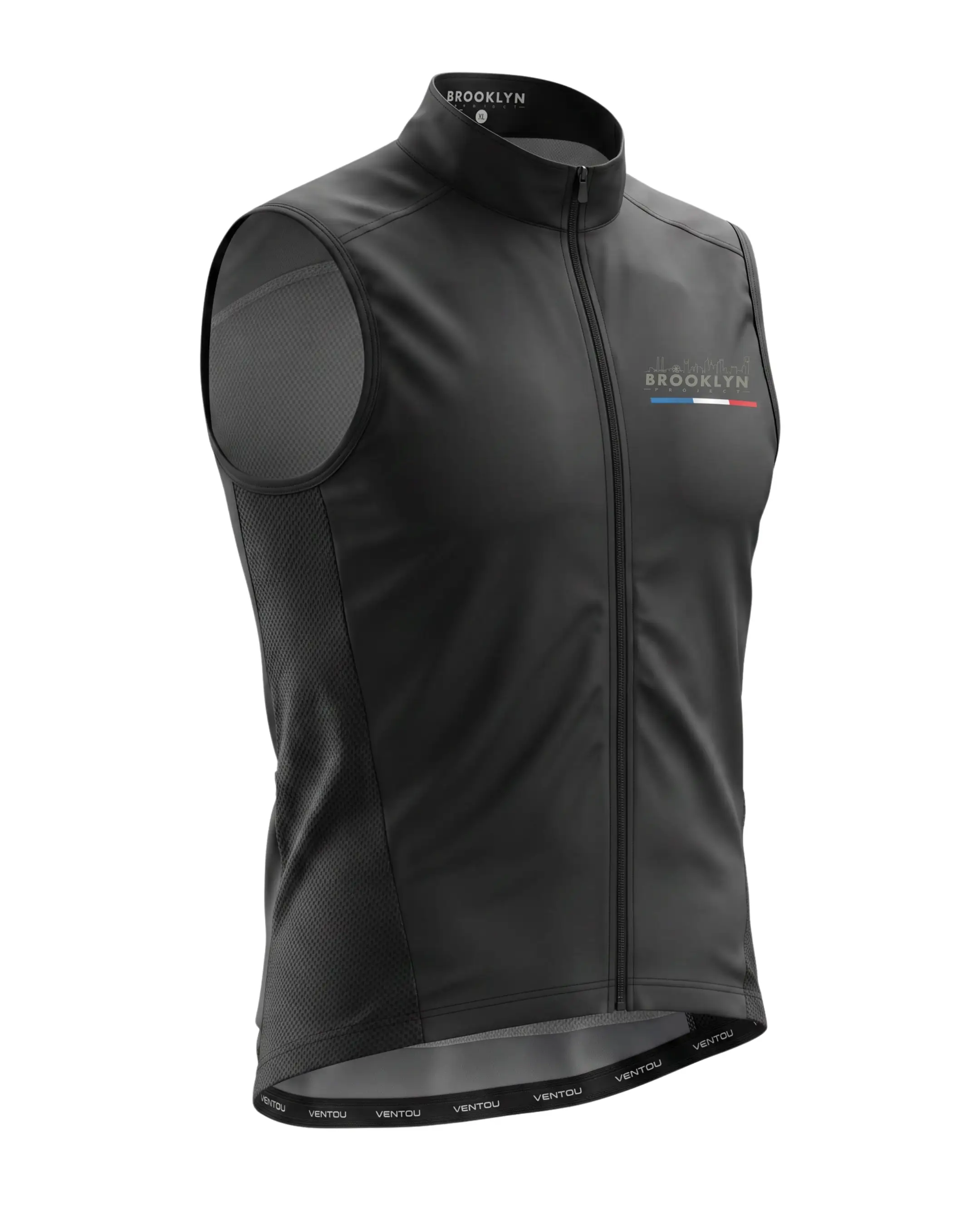 Men's Pro Water-Resistant Cycling Vest Gilet - Black, Windproof
