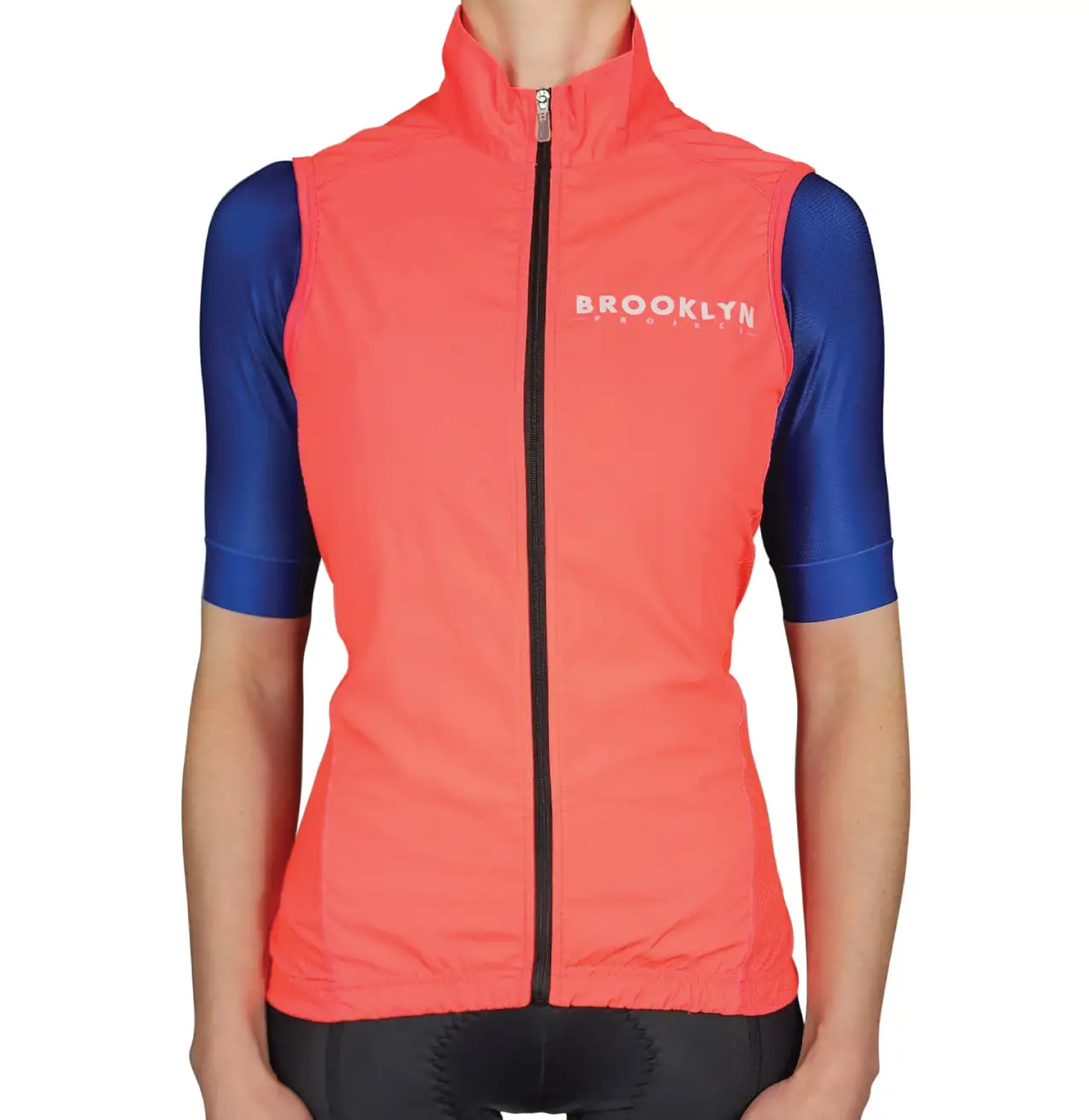 Women's Pro Water-Resistant Cycling Vest Gilet - Orange, Windproof