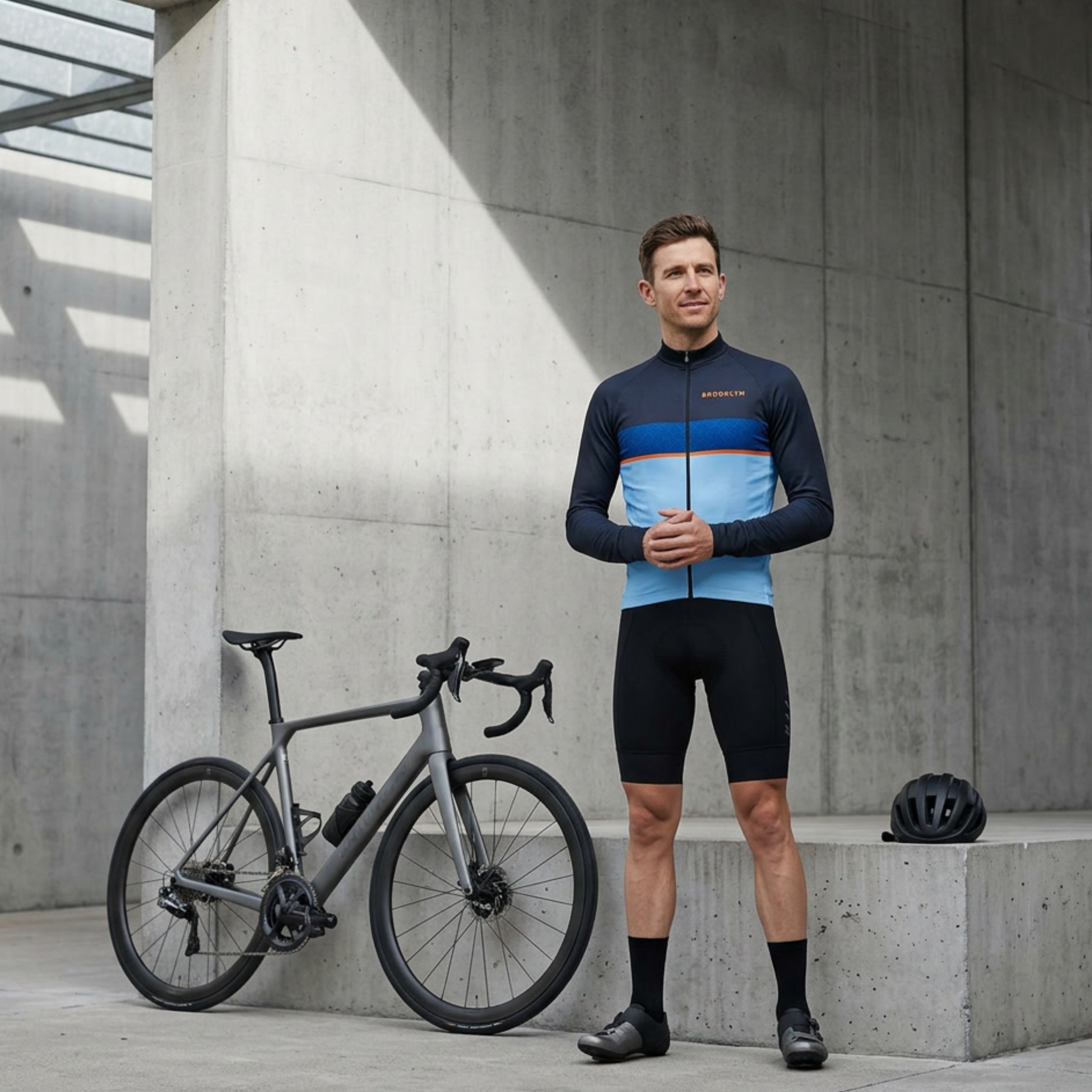 Men's Pro Thermal Cycling Jacket - Blue, Windproof