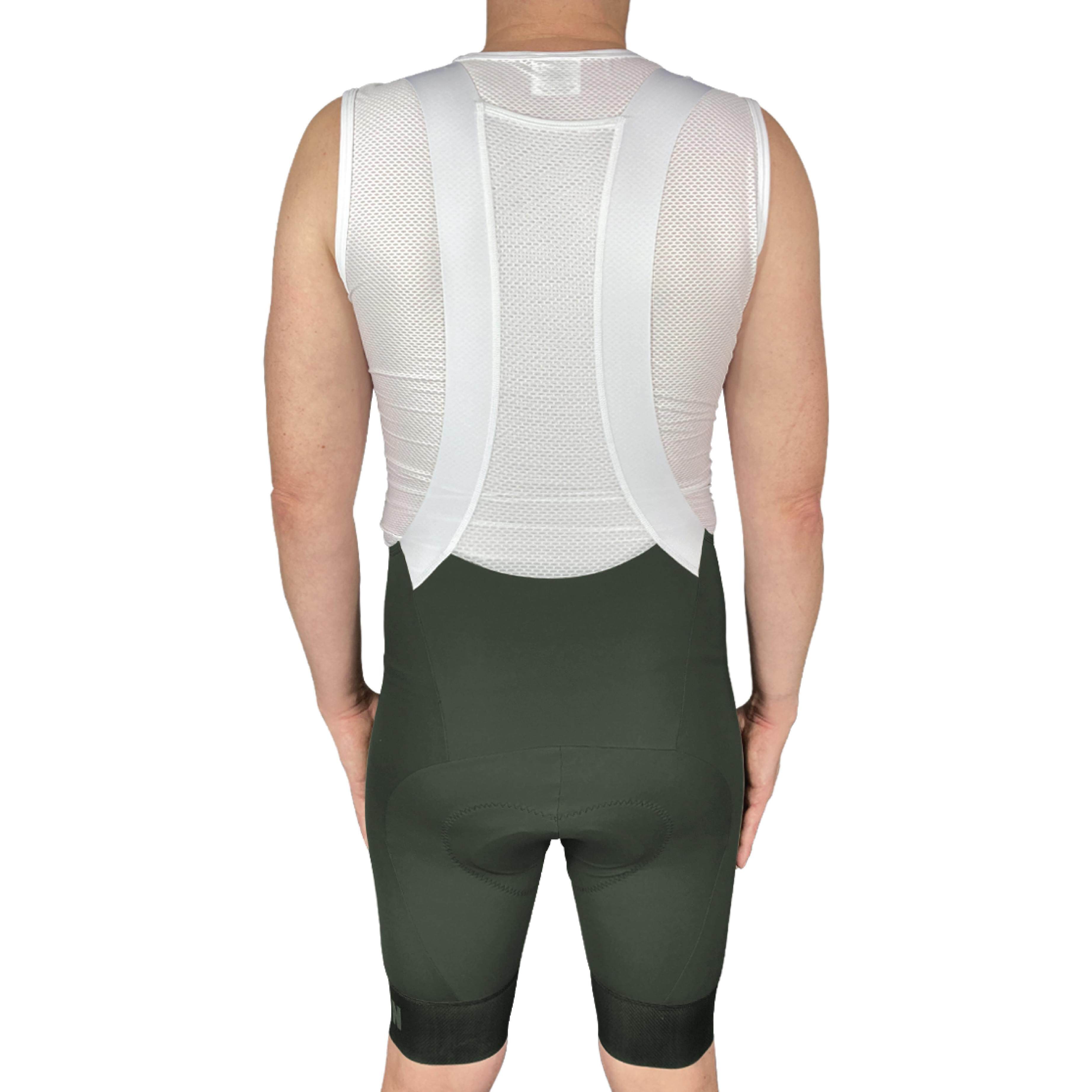 Pro Maximus Men's Cycling Bibs – Olive Long Distance Bib Shorts
