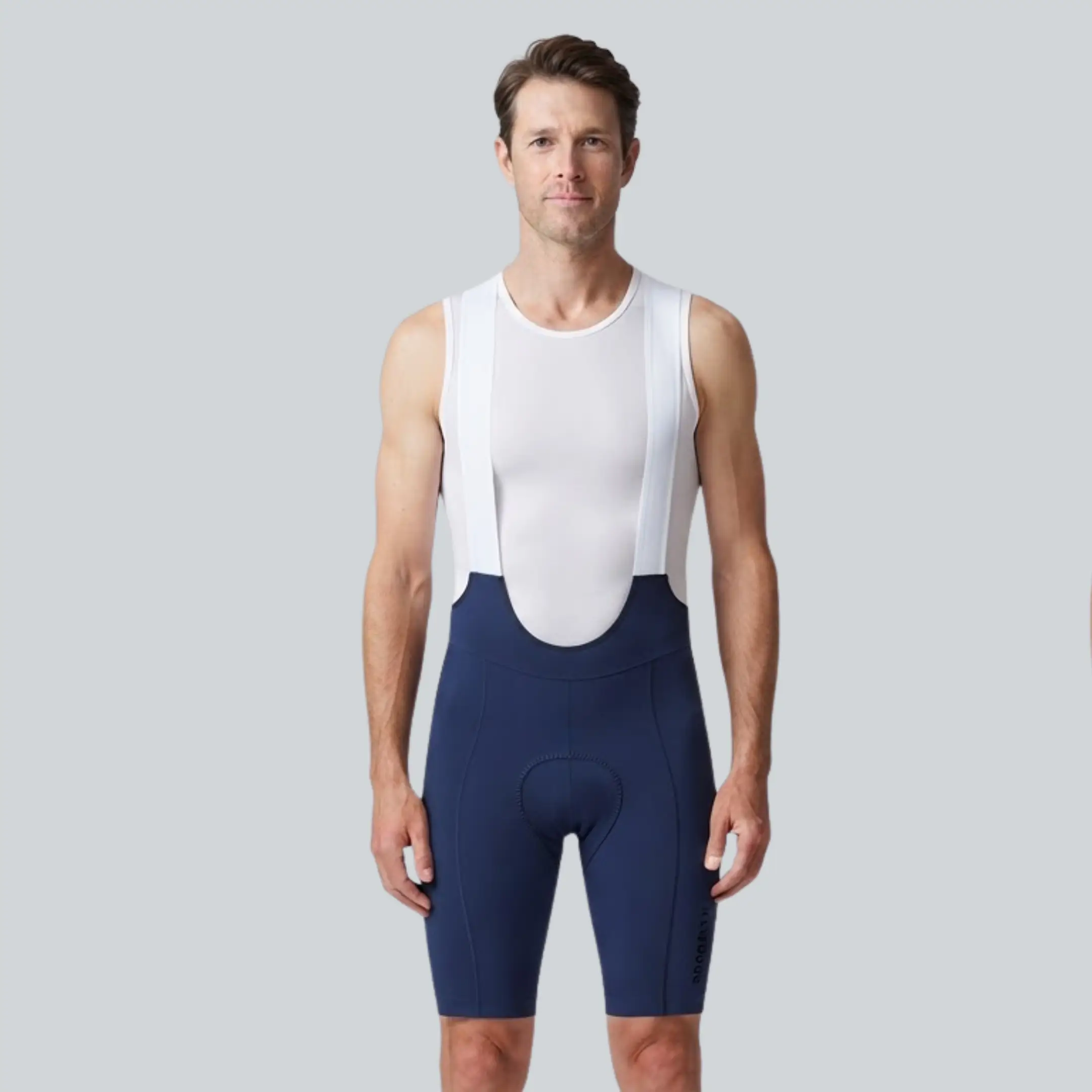 Men's Elite Performance Cycling Bibs - Premium Italian Fabric Navy