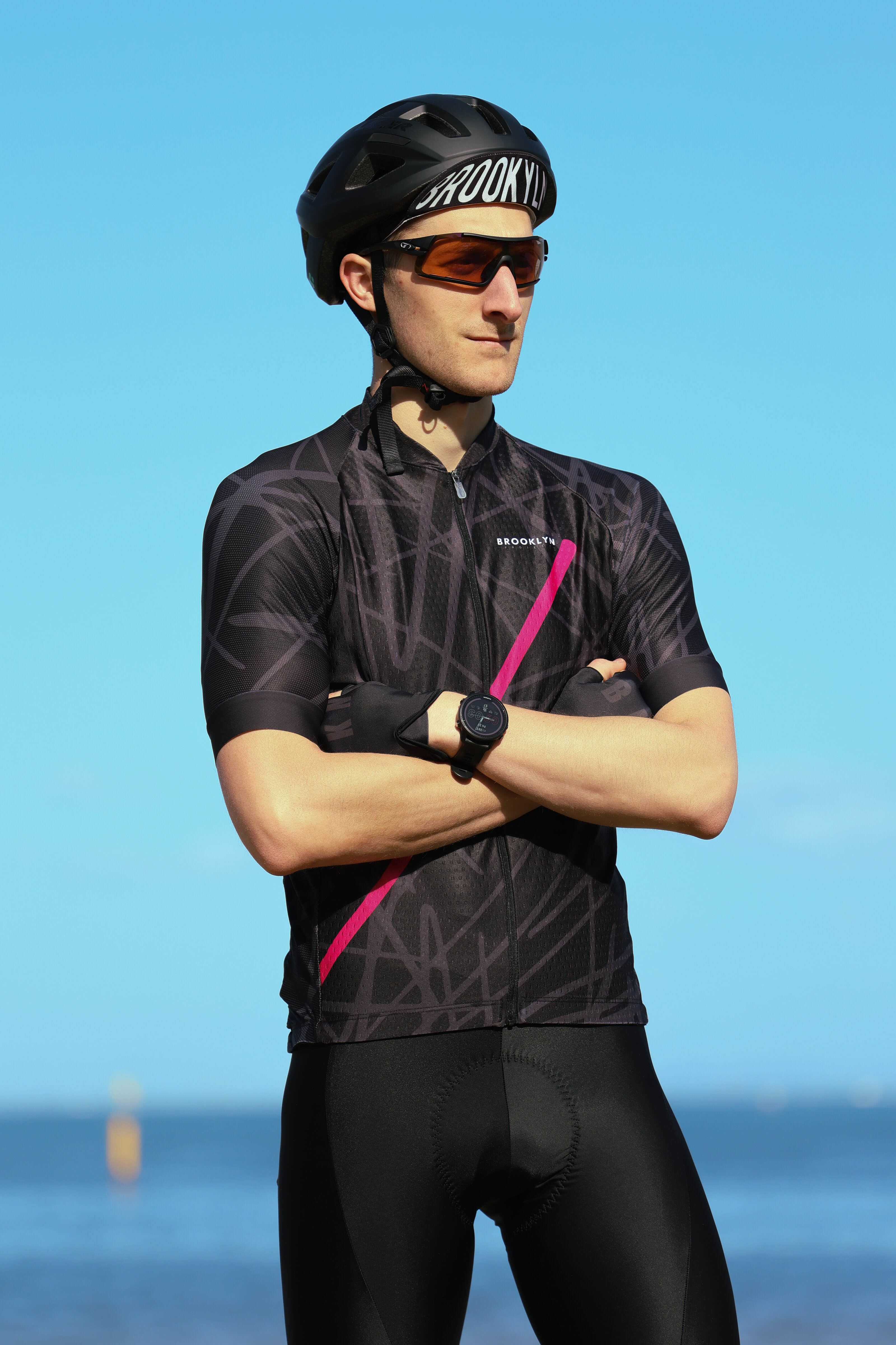 Men's Pro Cycling Jersey - Graphiti - Black | Lightweight Performance