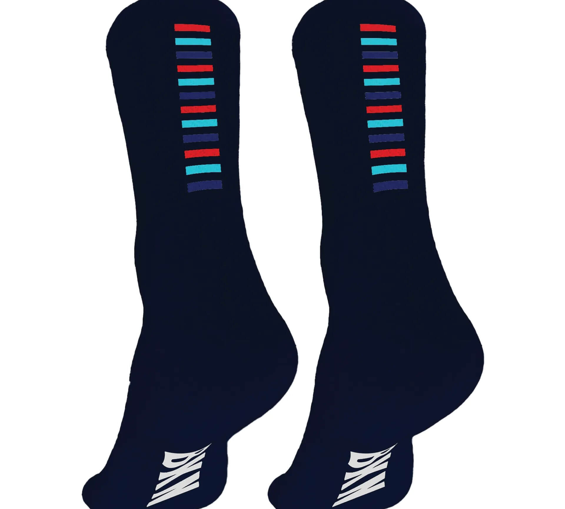Pro Cycling Socks – Navy, Woven, 14cm cuff, Moisture-Wicking Fabric