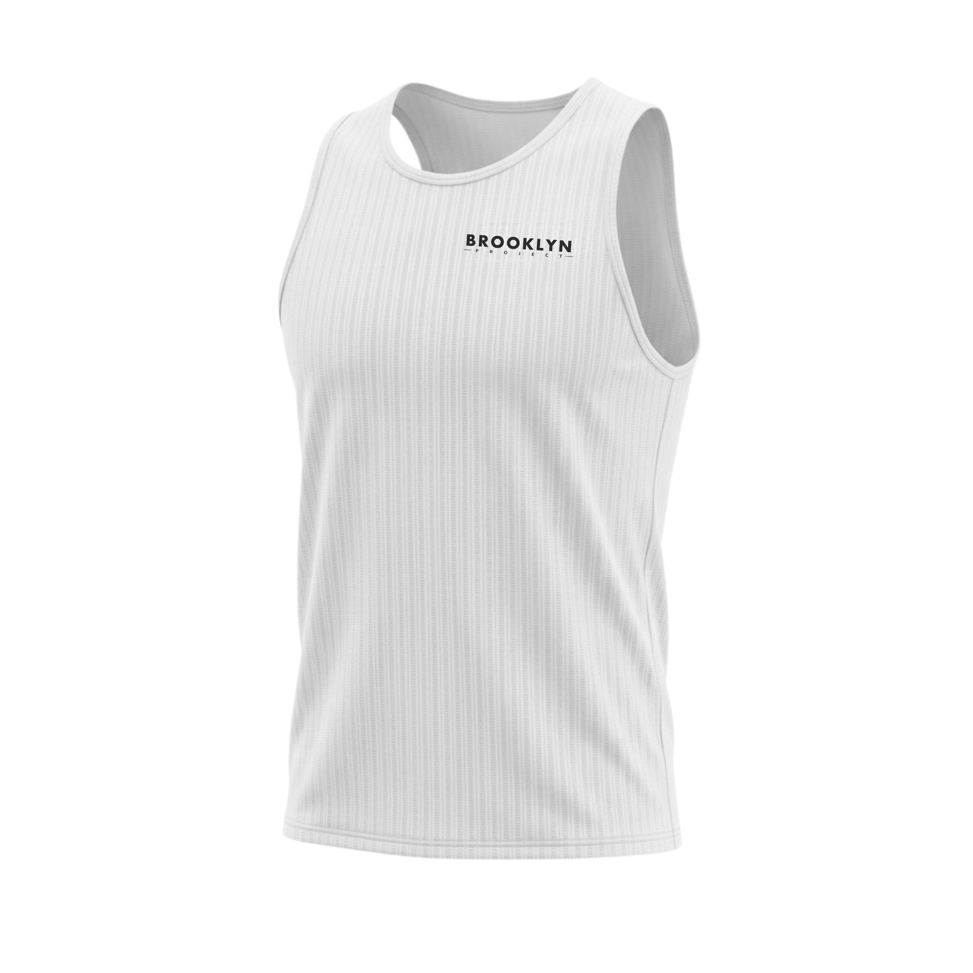 Men's Elite Lightweight Run Singlet - Breathable Technical Singlet, White