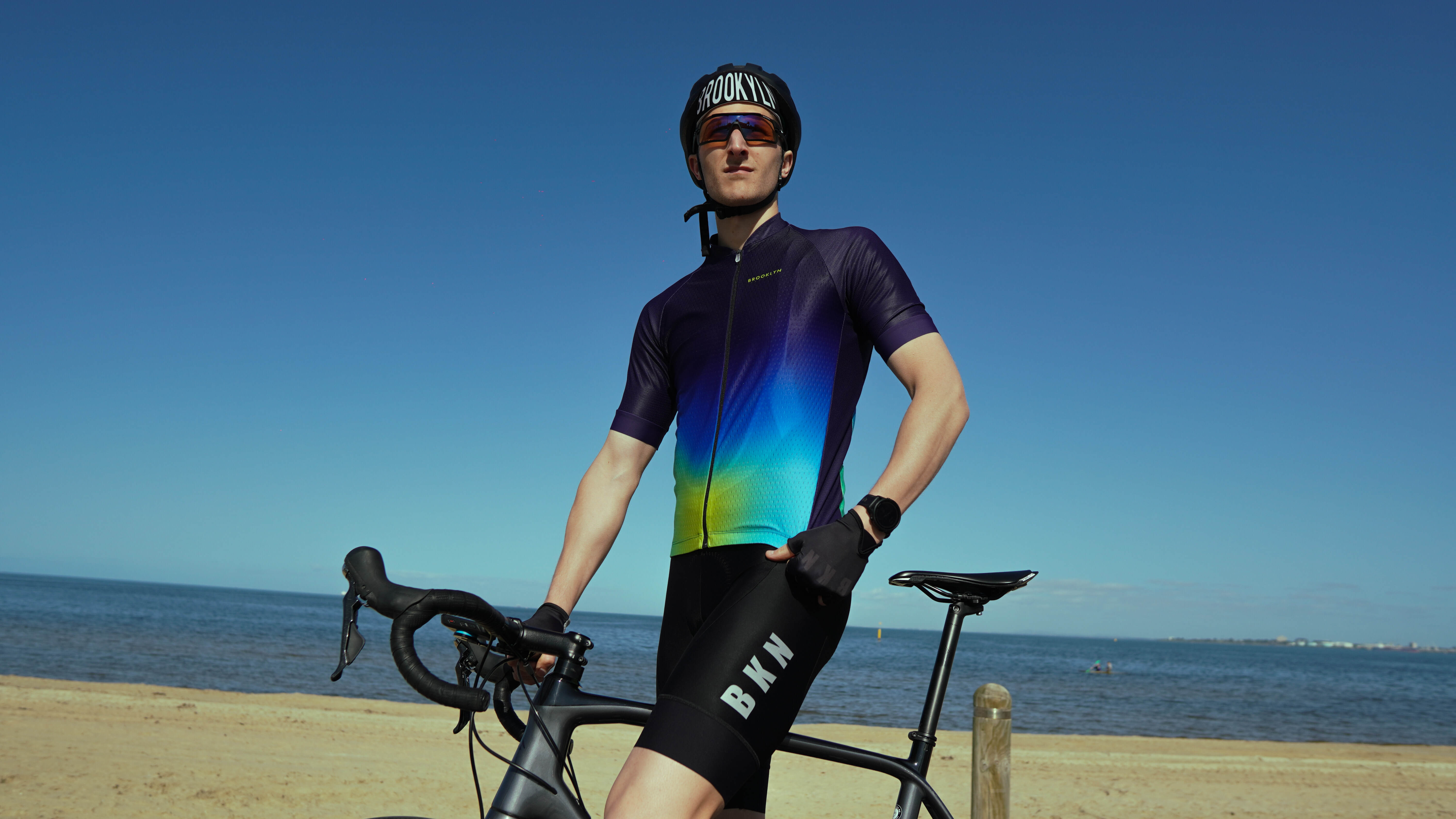 Men's Pro Cycling Jersey - Aurora Blue | Lightweight Performance