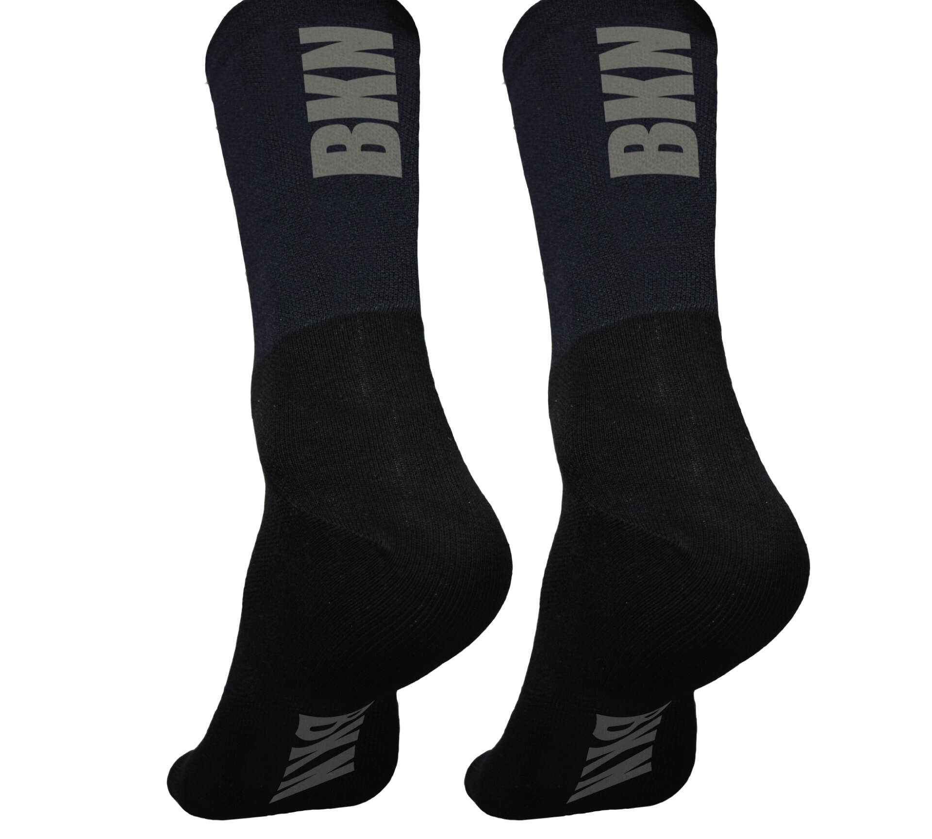 Pro Cycling Socks – Black, Woven, 14cm cuff, Moisture-Wicking Fabric