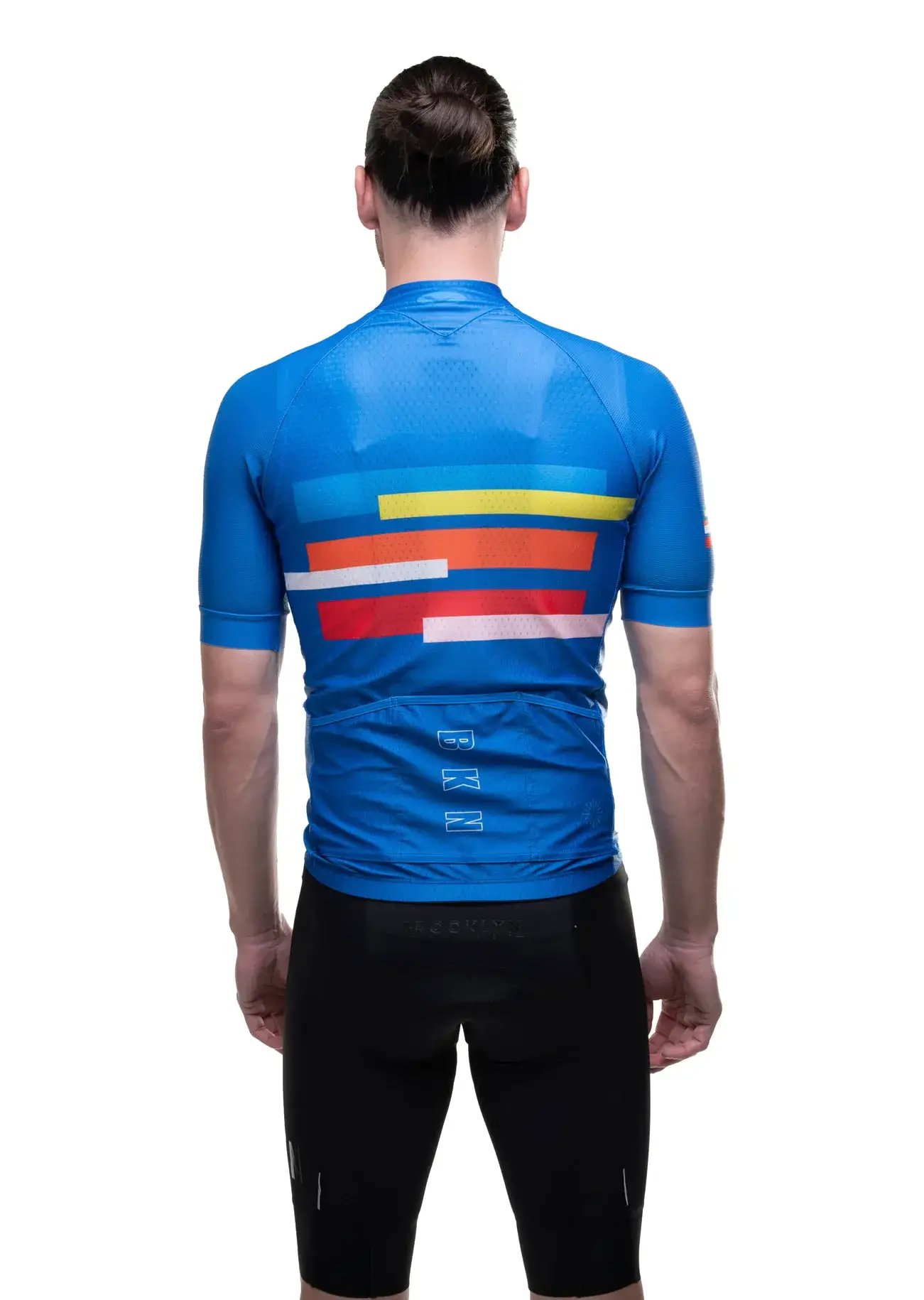 Men's Pro Cycling Jersey - Blocks Blue Royal | Lightweight Performance