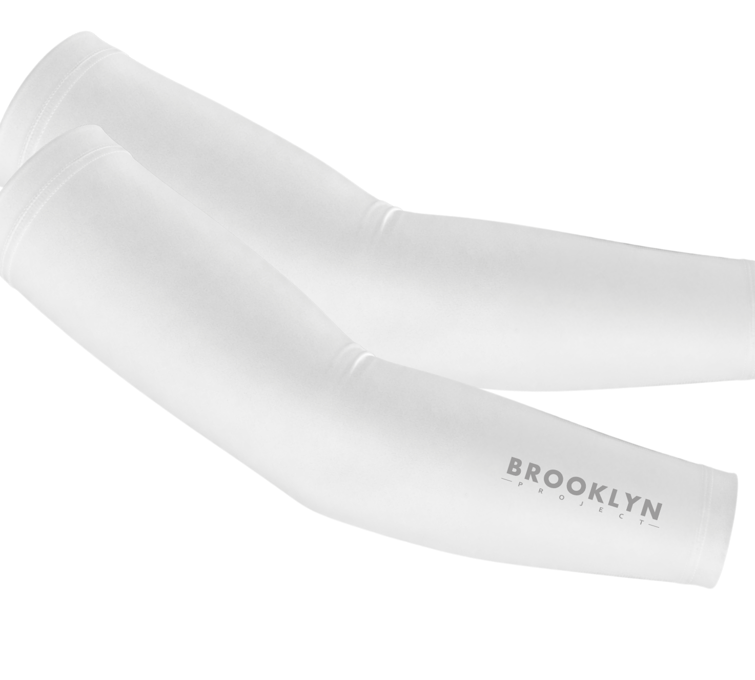 Cycling Arm Coolers Sun Sleeves White
