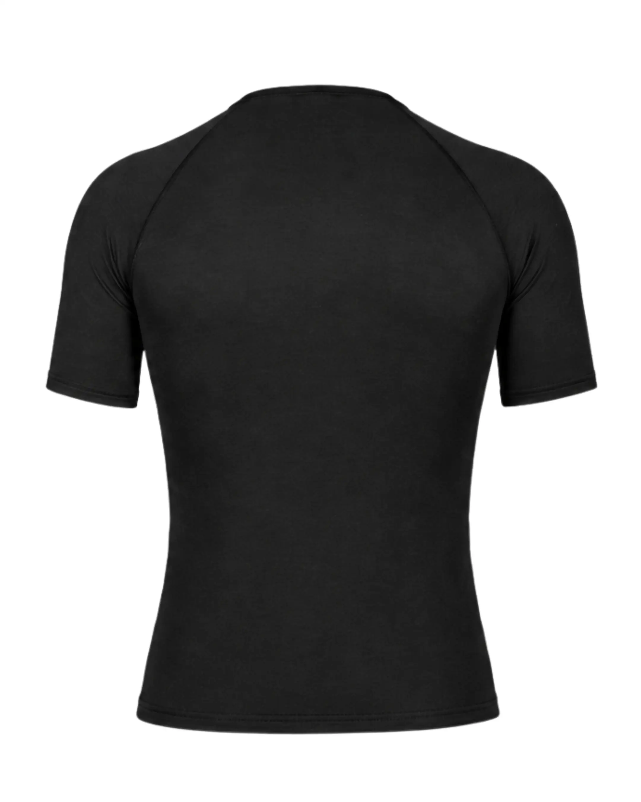 Merino Wool Tencel Cycling Undershirt Sleeved Black