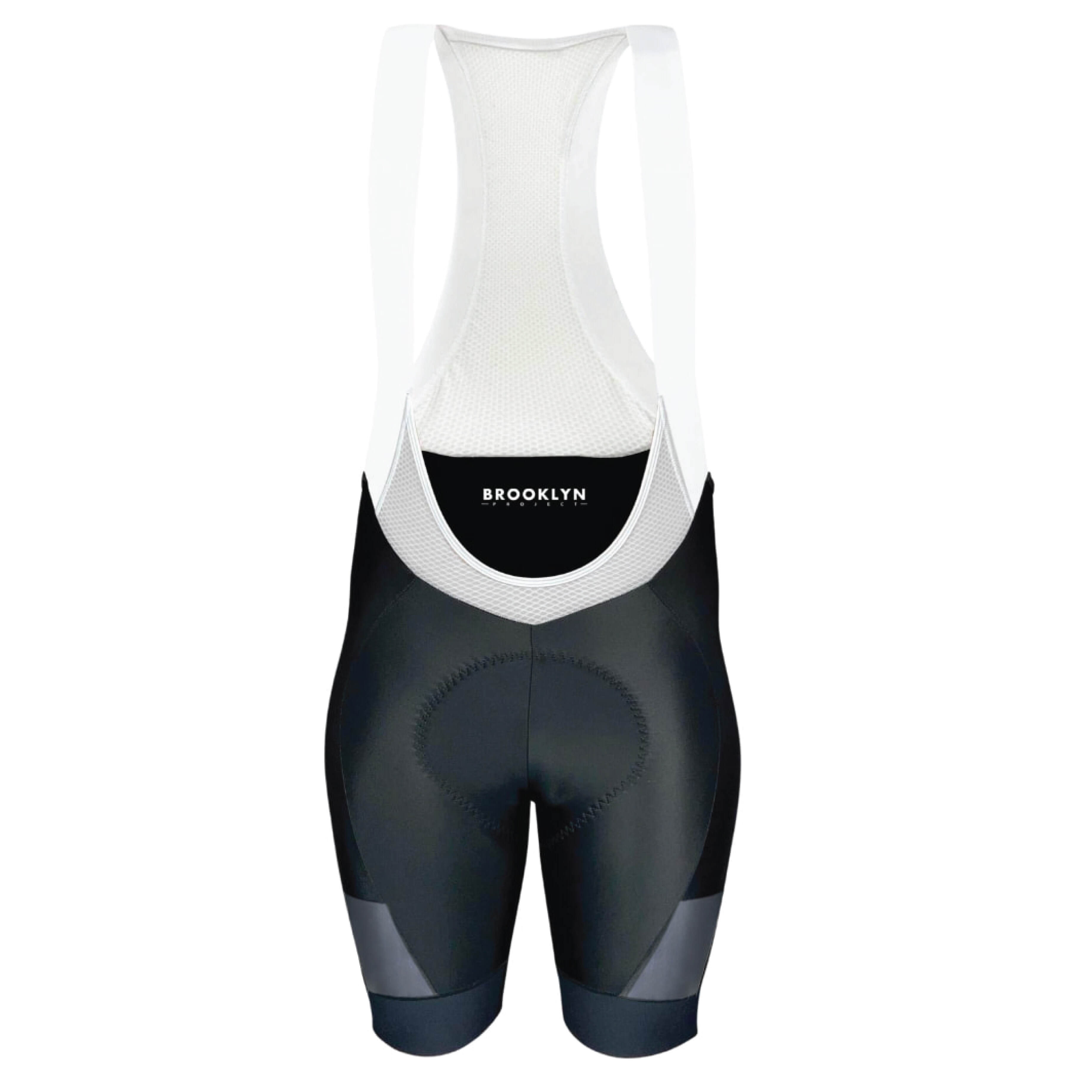 Mens-Pro-Maximus-Cargo-Cycling-Bib-Shorts-Black-Long-Distance-Padded-Chamois-Italian-Fabric