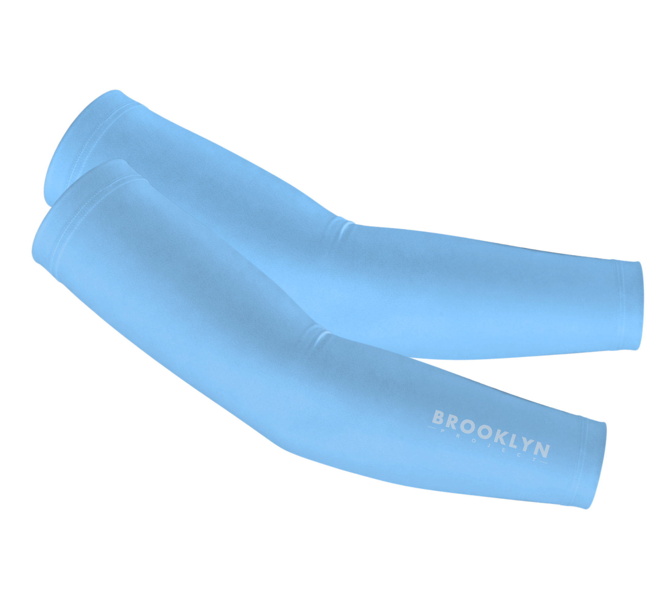 Cycling Arm Coolers Sun Sleeves Light Blue