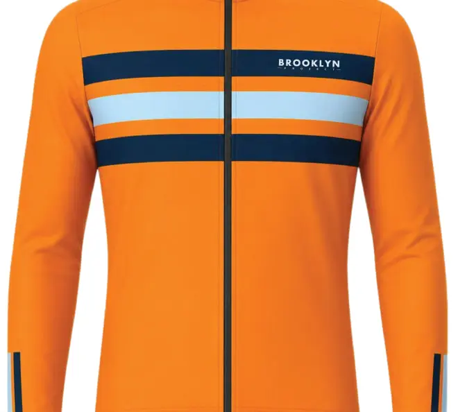 Men's Pro Thermal Cycling Jacket - Orange, Windproof