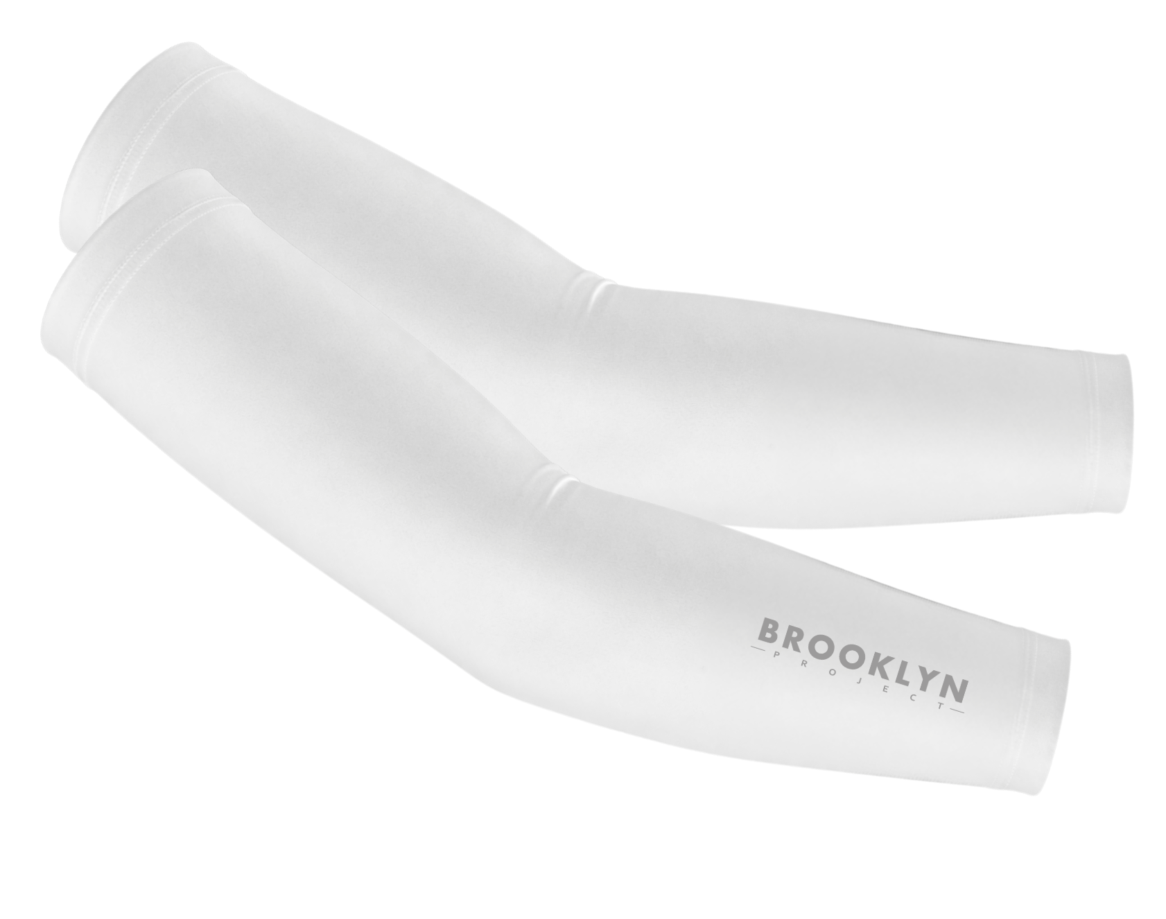 Cycling Arm Coolers Sun Sleeves White