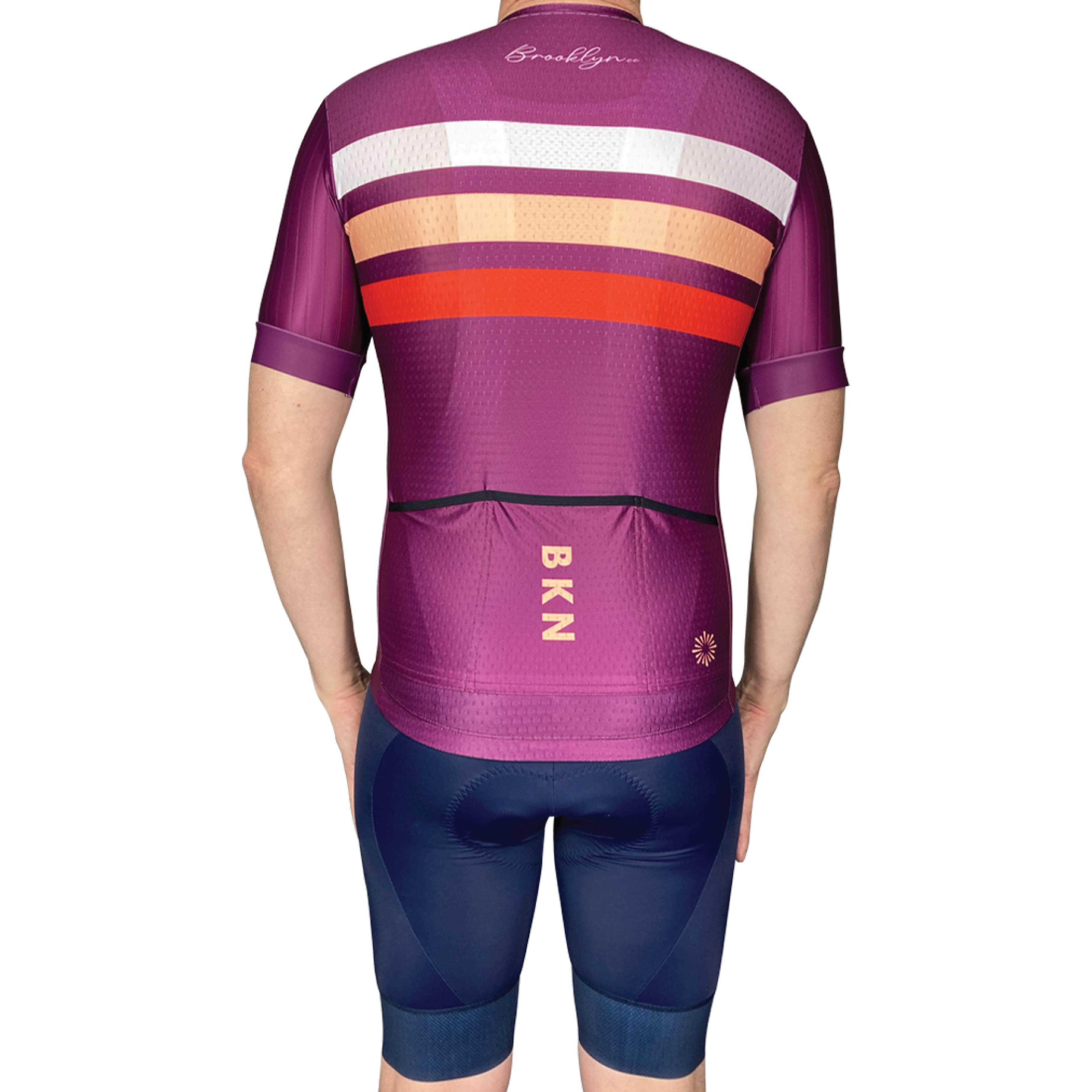 Men's Pro Cycling Jersey - Maximus Burgundy | Lightweight Performance