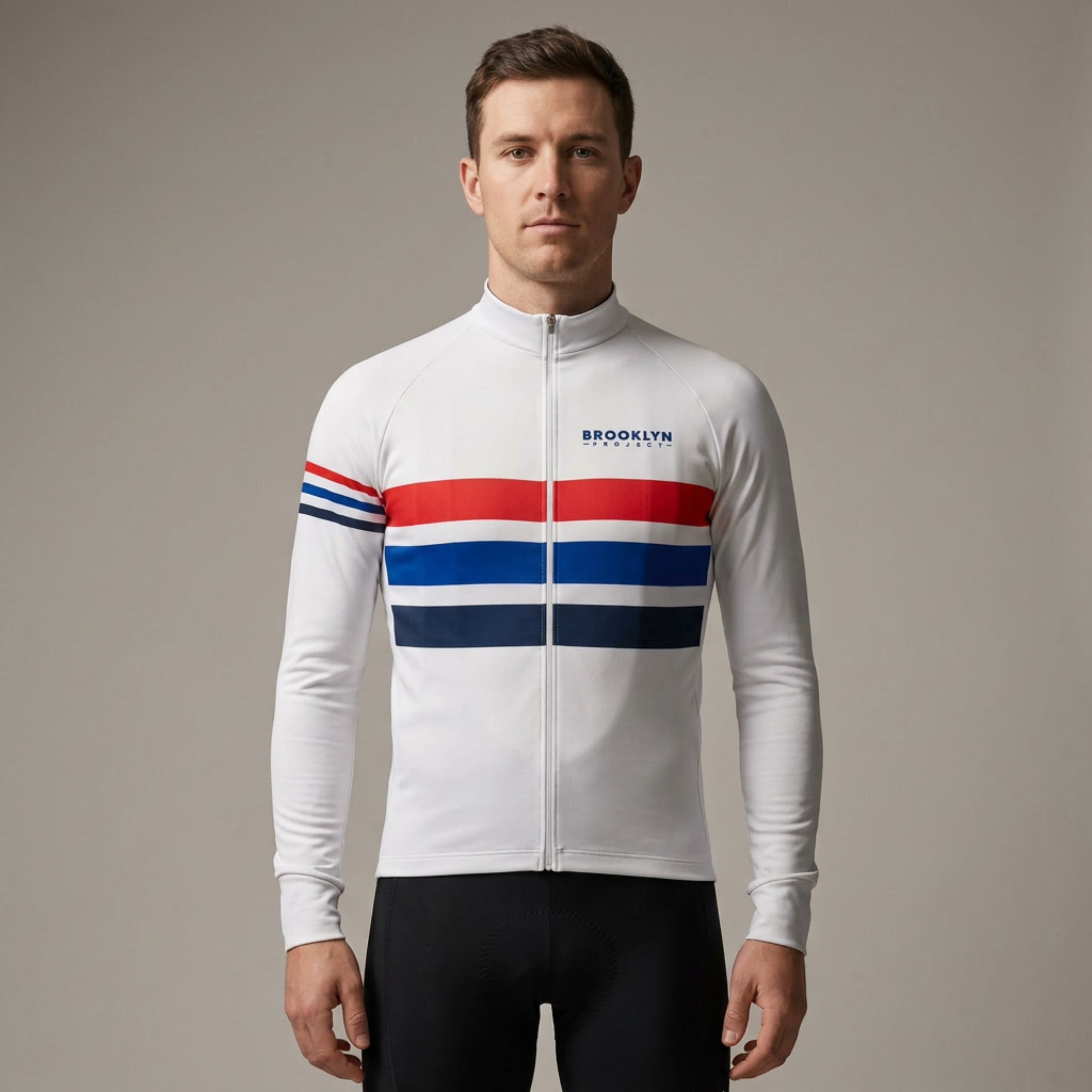 Men's Pro Thermal Cycling Jacket - White, Windproof