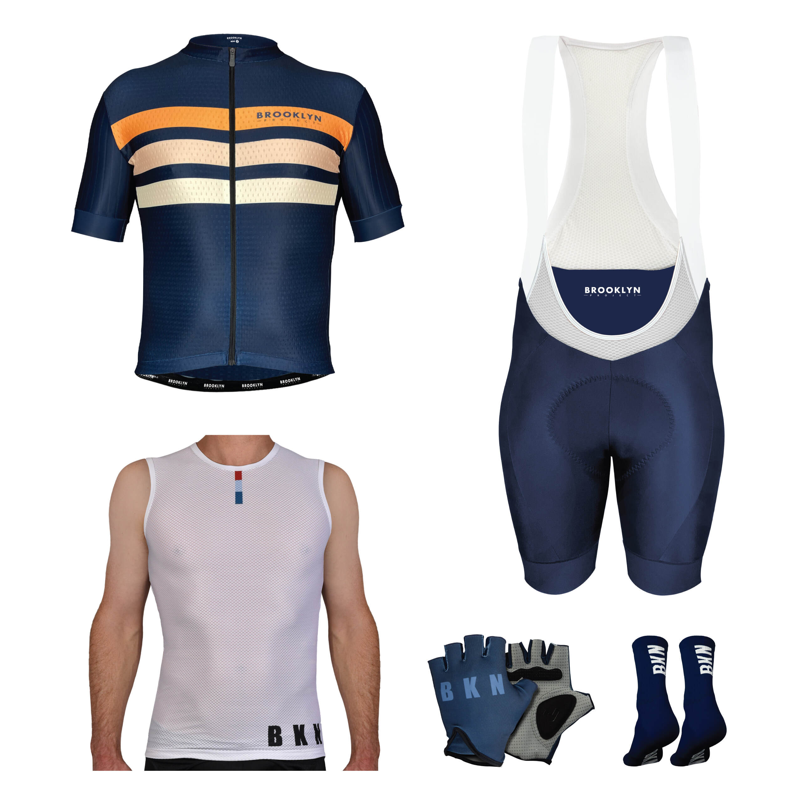 Men’s Pro Maximus 5-Piece Cycling Kit Bundle: Jersey, Bib Shorts, Base Layer, Socks & Gloves – Any Colour Combo