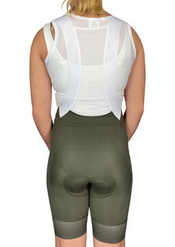 Pro Maximus Women's Cycling Bibs – Olive Long Distance Bib Shorts