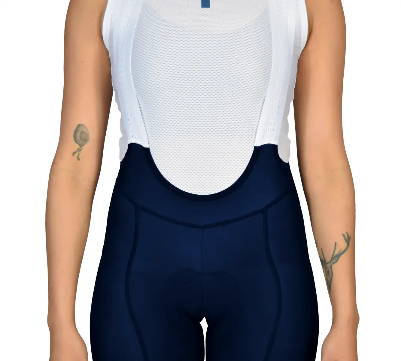 Women’s Pro Cycling Bib Shorts - High-Density Chamois Padding, Compression Navy